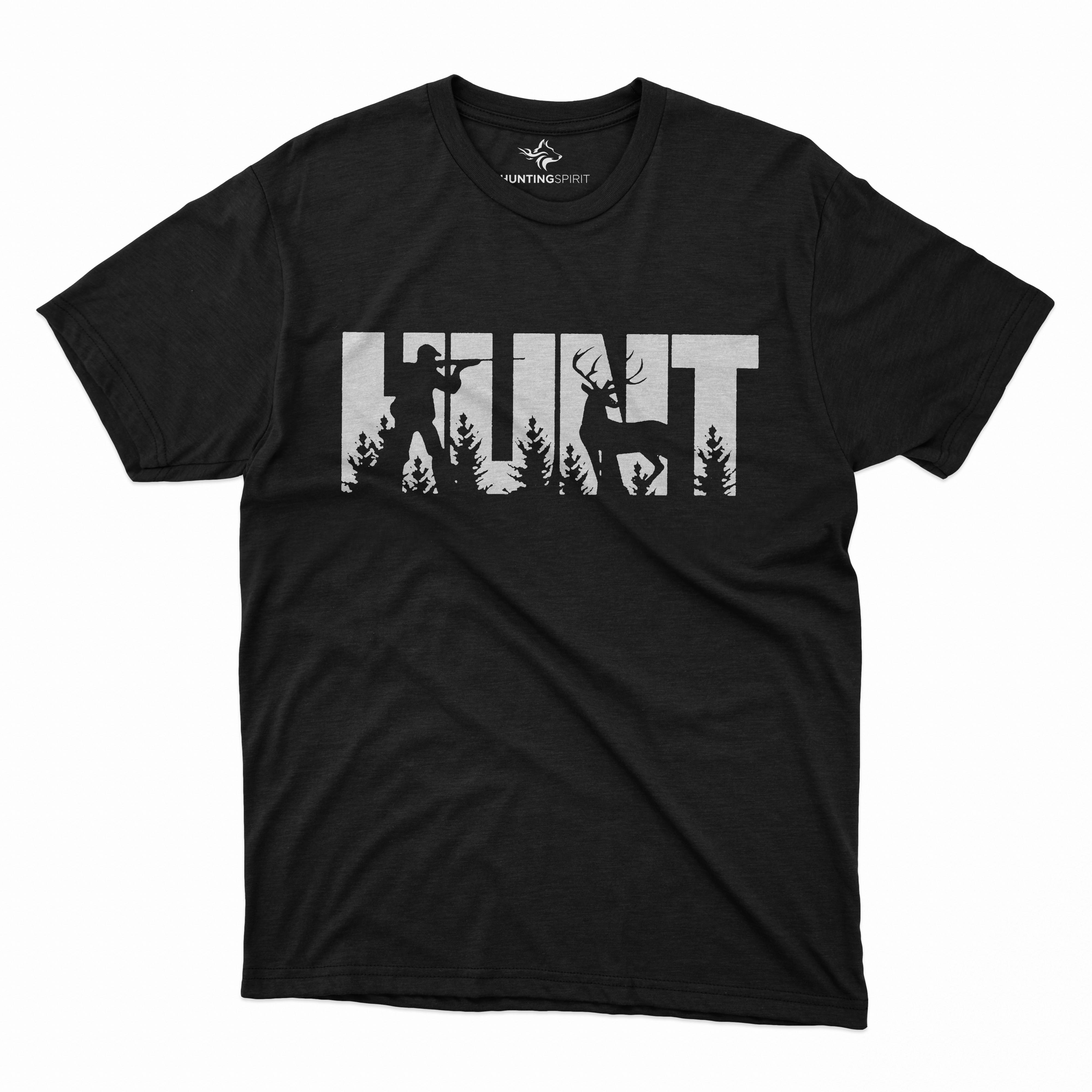 Hunt T-Shirt - Stylish Silhouette Design for Passionate Hunters