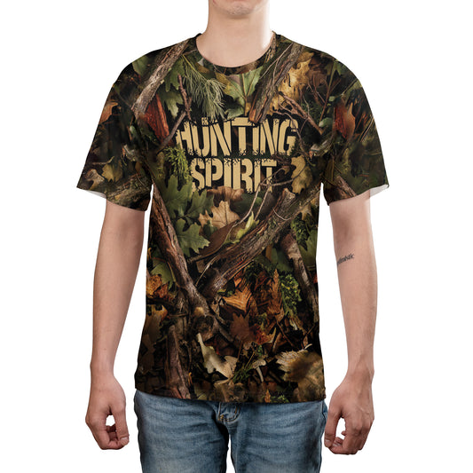 Hunting Spirit Stealth Camo T-Shirt - Branded Logo Design | Forest Camouflage