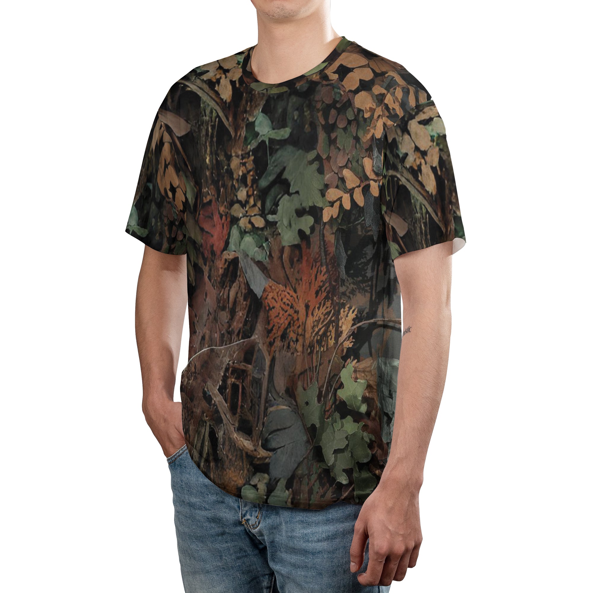 Hunting Spirit Hunter's Camo T-Shirt - Autumn Forest Design | Professional Series