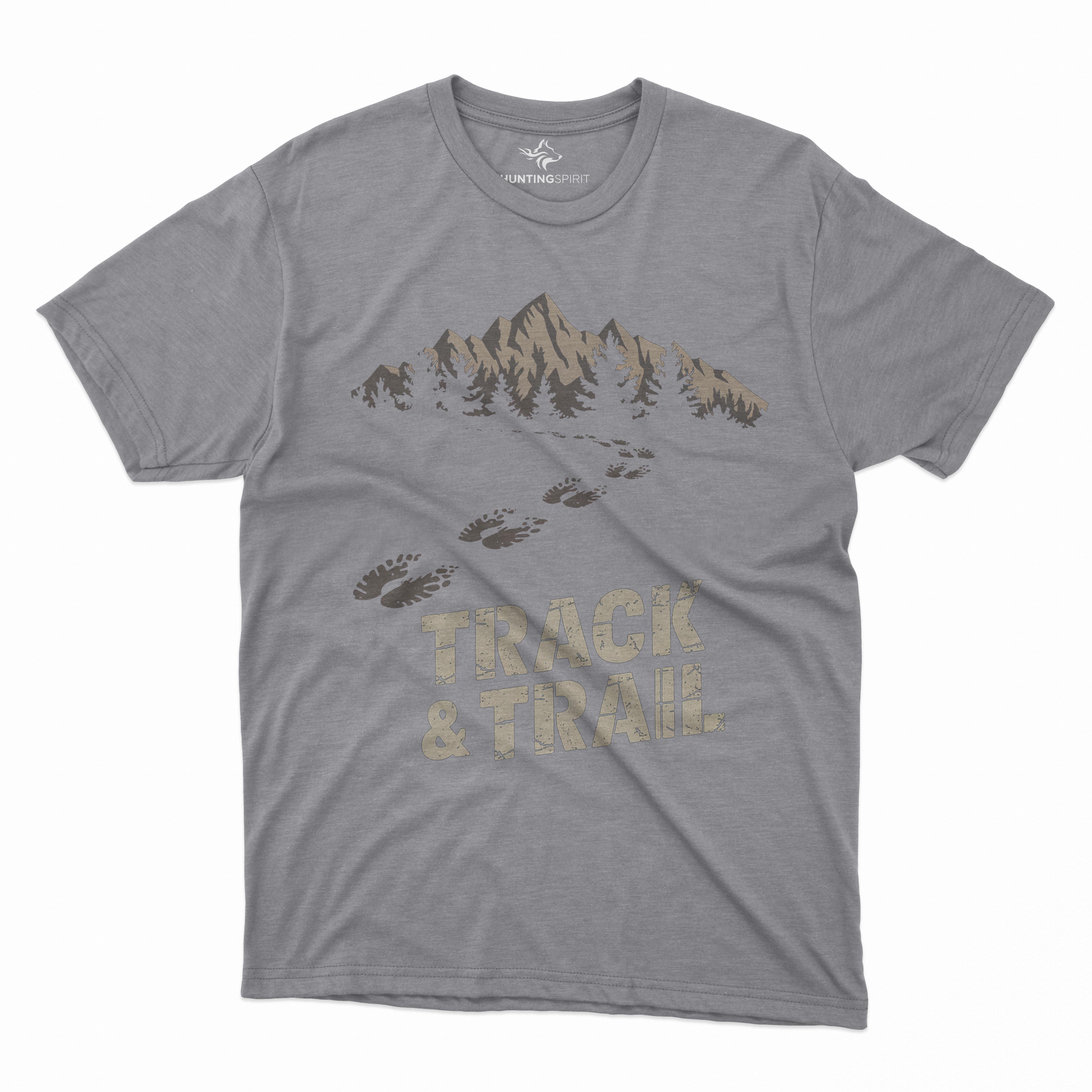 Track & Trail T-Shirt - Mountain-Inspired Design for Adventurous Hunters