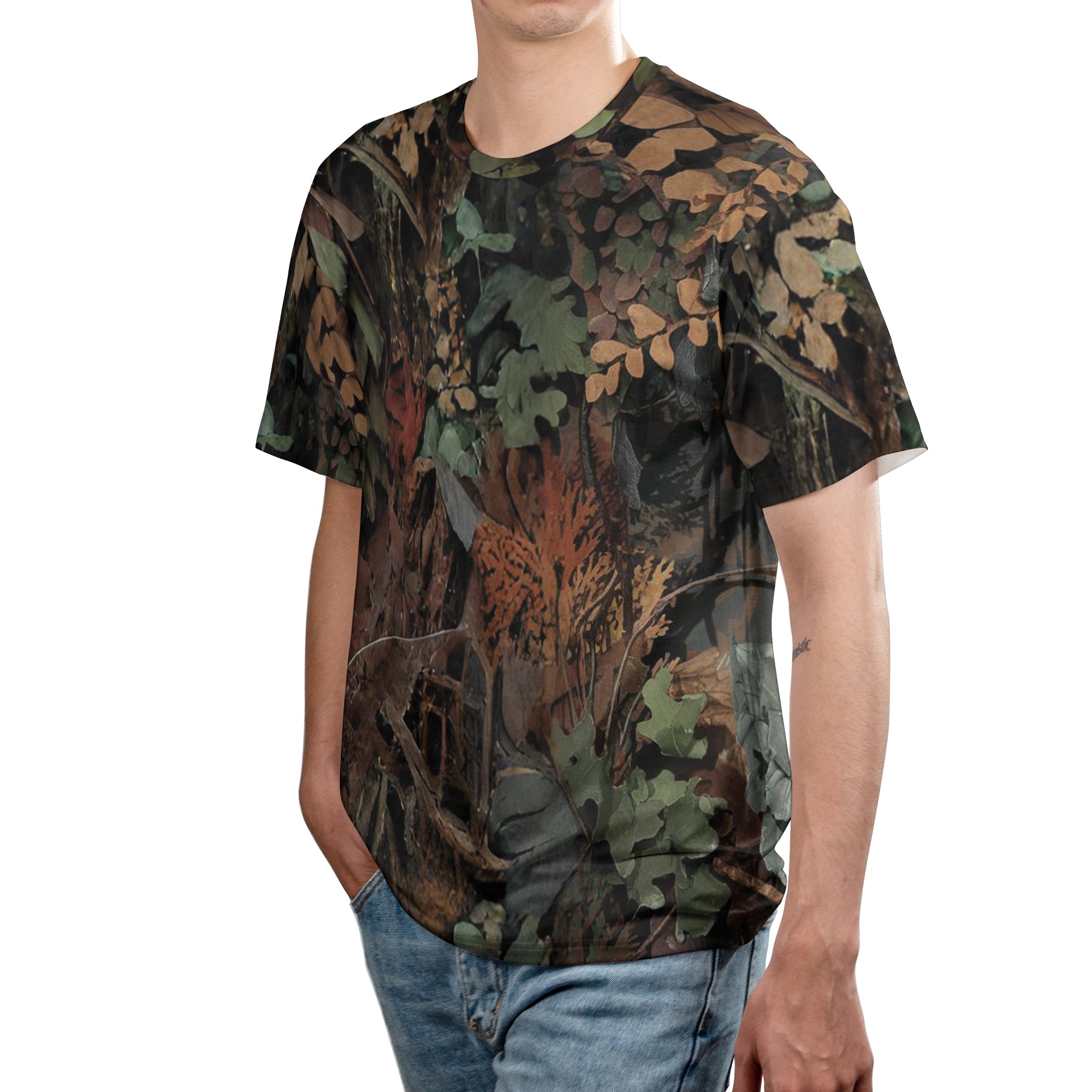 Hunting Spirit Hunter's Camo T-Shirt - Autumn Forest Design | Professional Series