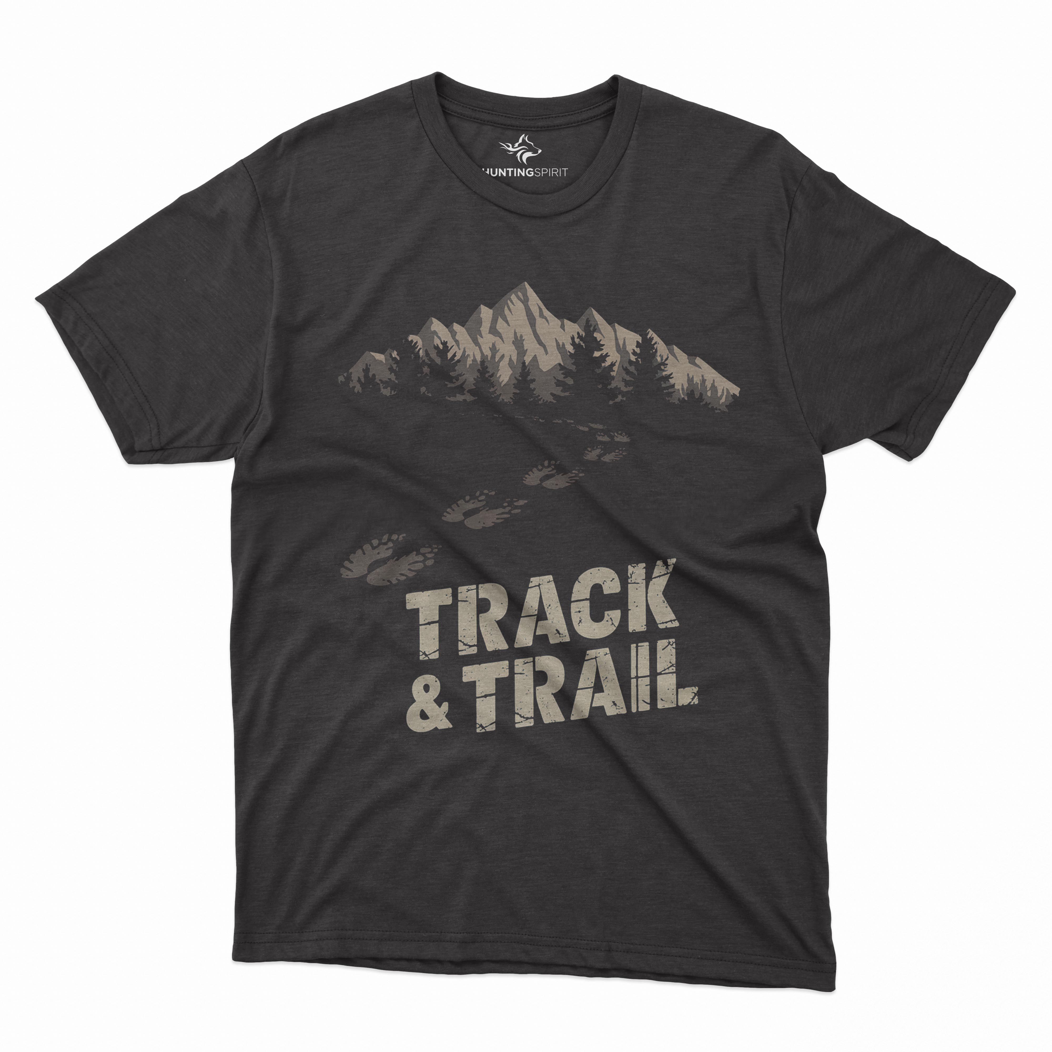 Track & Trail T-Shirt - Mountain-Inspired Design for Adventurous Hunters