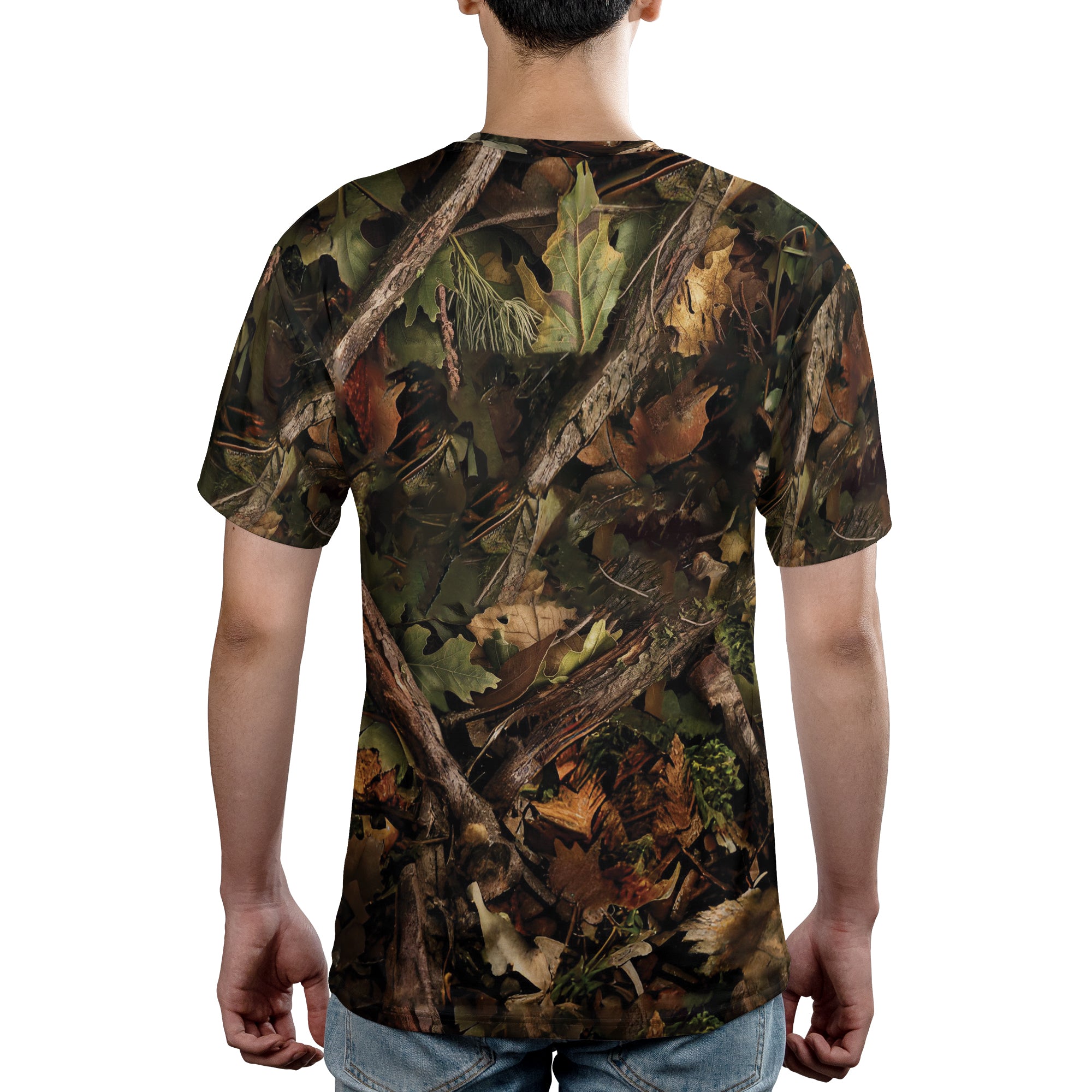 Hunting Spirit Stealth Camo T-Shirt - Branded Logo Design | Forest Camouflage