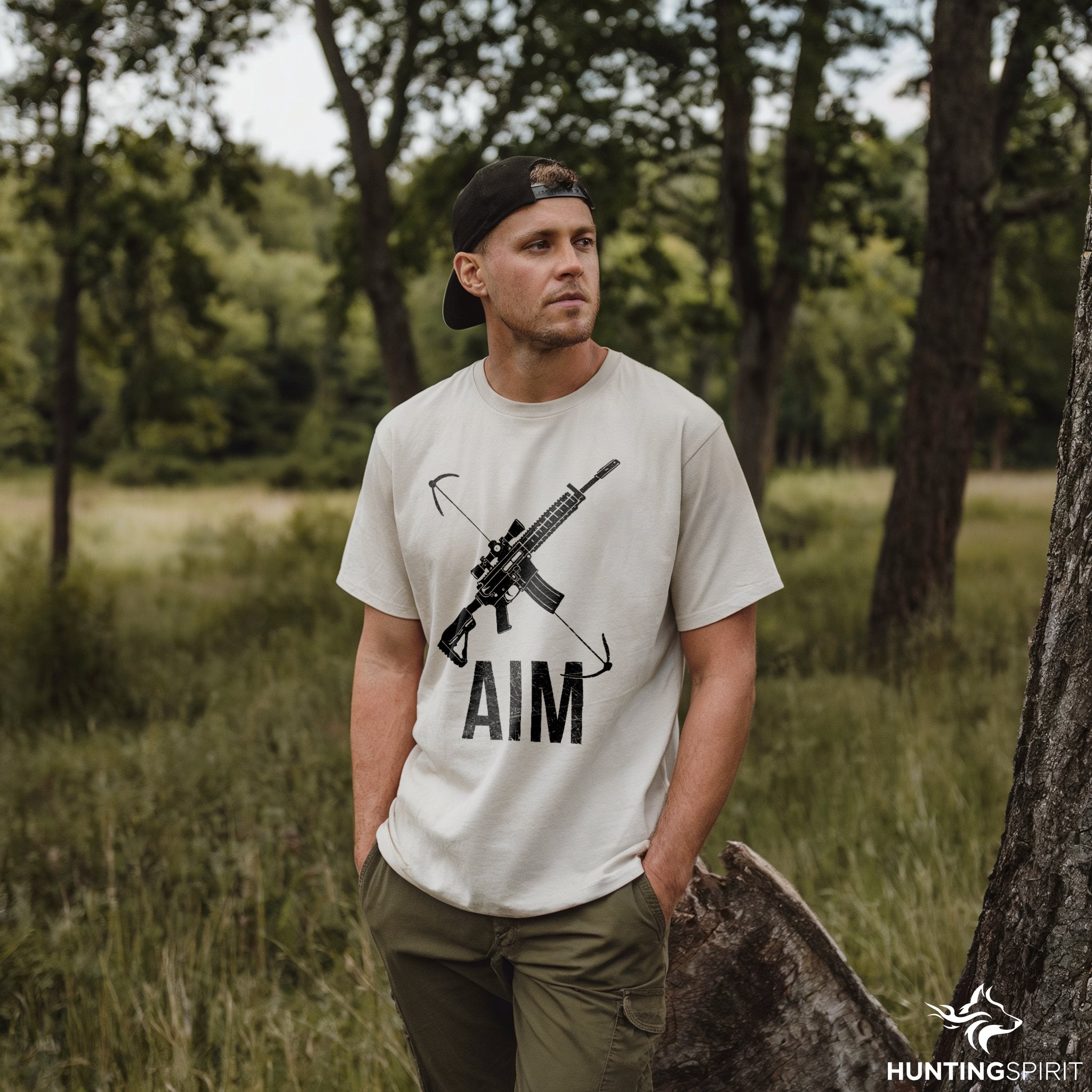 Aim Rifle & Bow T-Shirt - Hunting Gear Tee