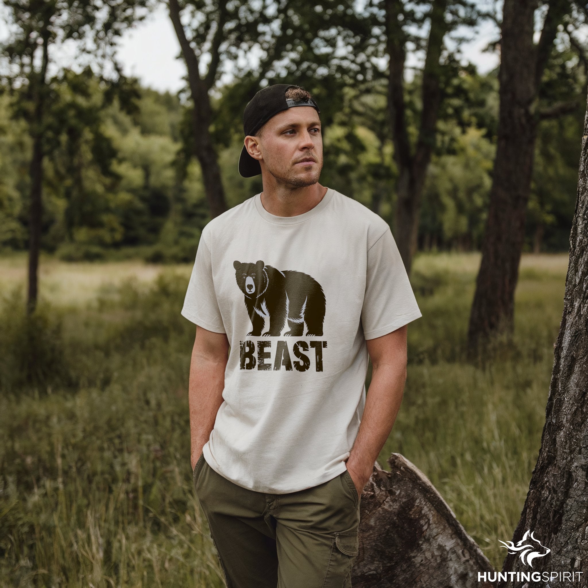 Beast Bear T-Shirt - Minimalist Wildlife Tee