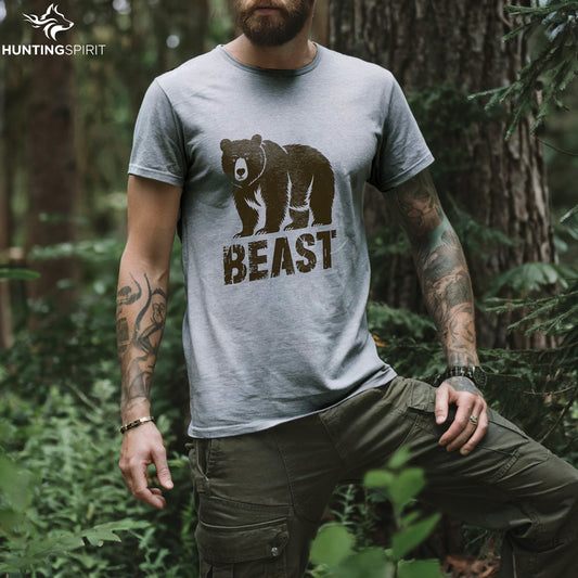 Beast Bear T-Shirt - Minimalist Wildlife Tee