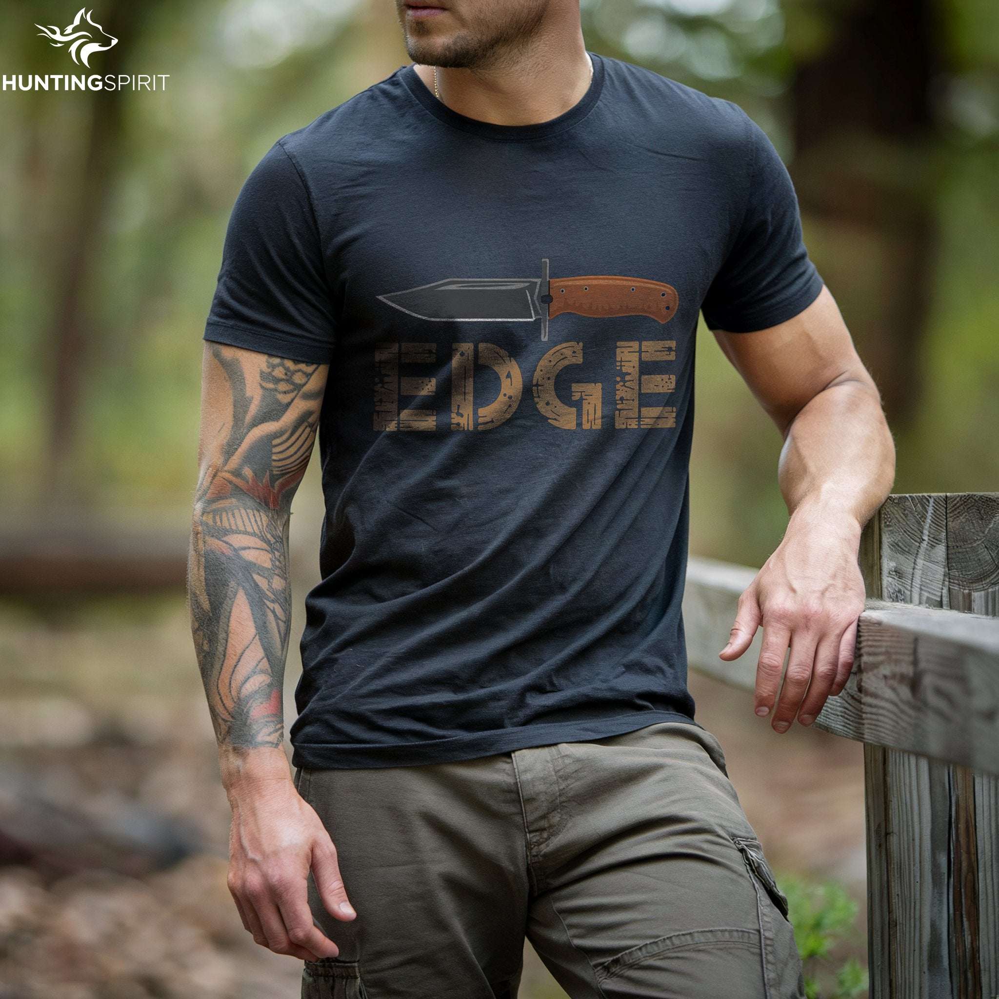 Edge Knife T-Shirt - Hunting Gear Tee