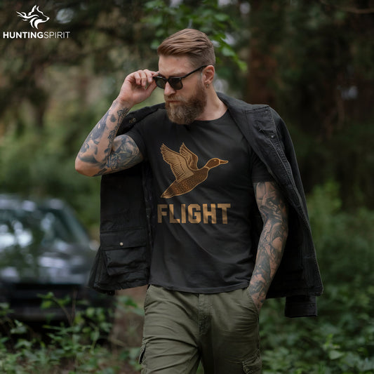 Flight Duck T-Shirt - Minimalist Wildlife Tee