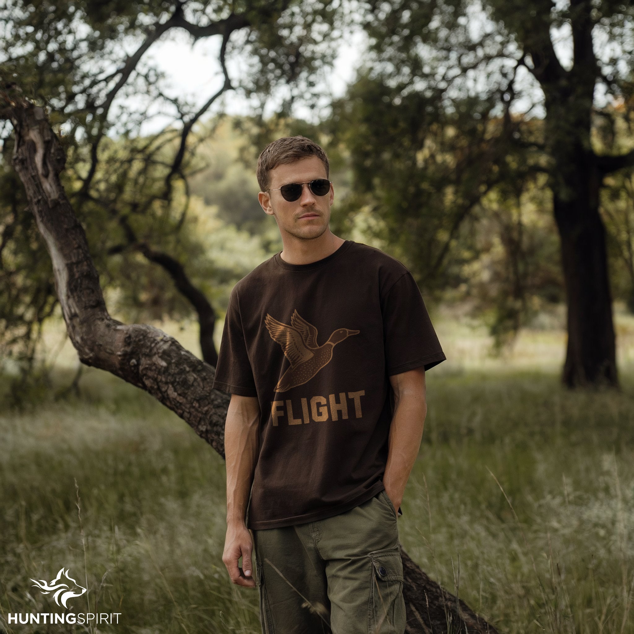 Flight Duck T-Shirt - Minimalist Wildlife Tee