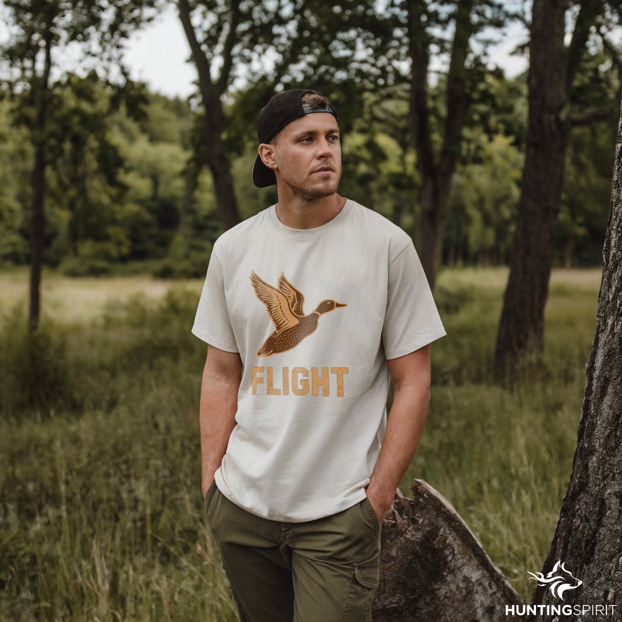 Flight Duck T-Shirt - Minimalist Wildlife Tee