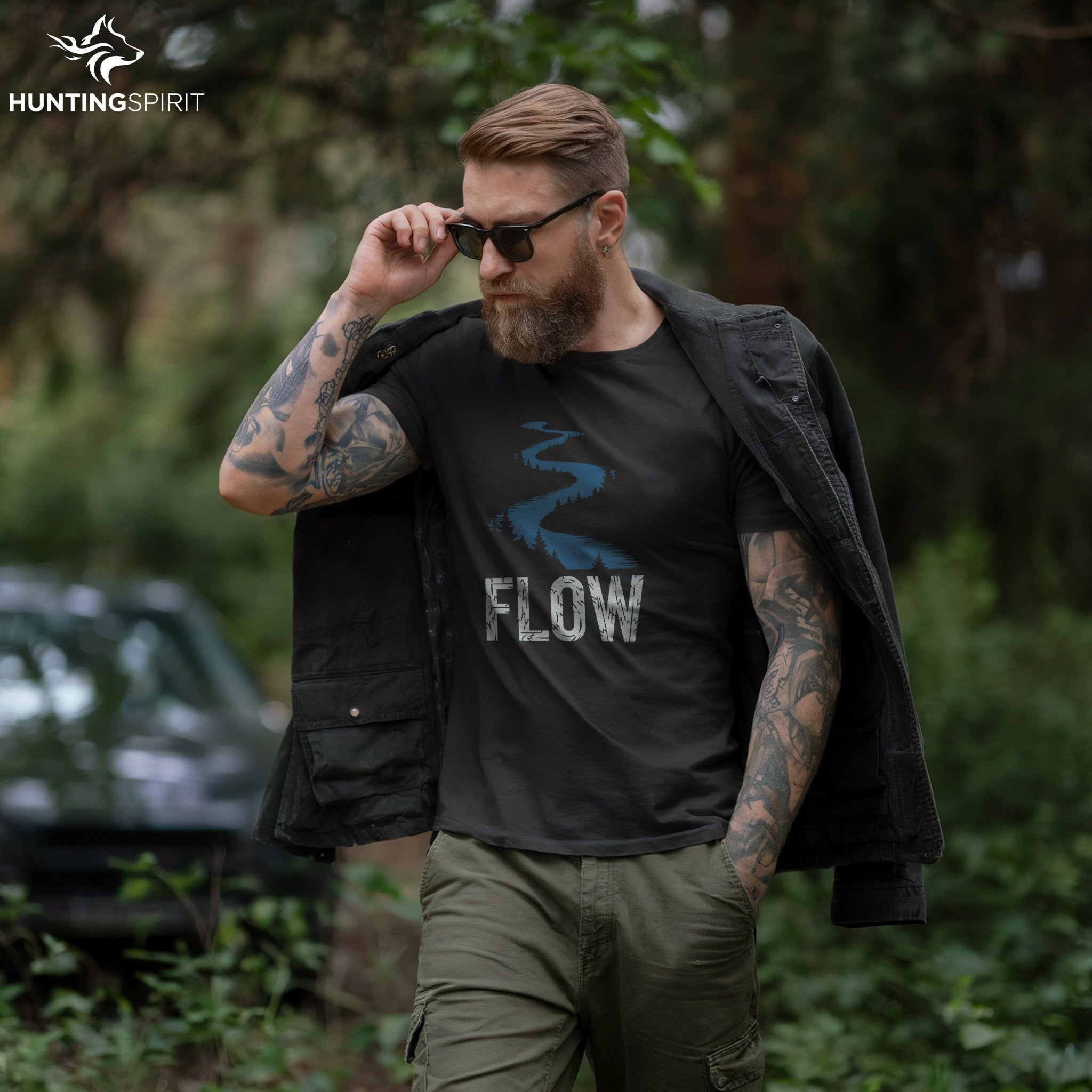 Flow River T-Shirt - Nature Landscape Tee