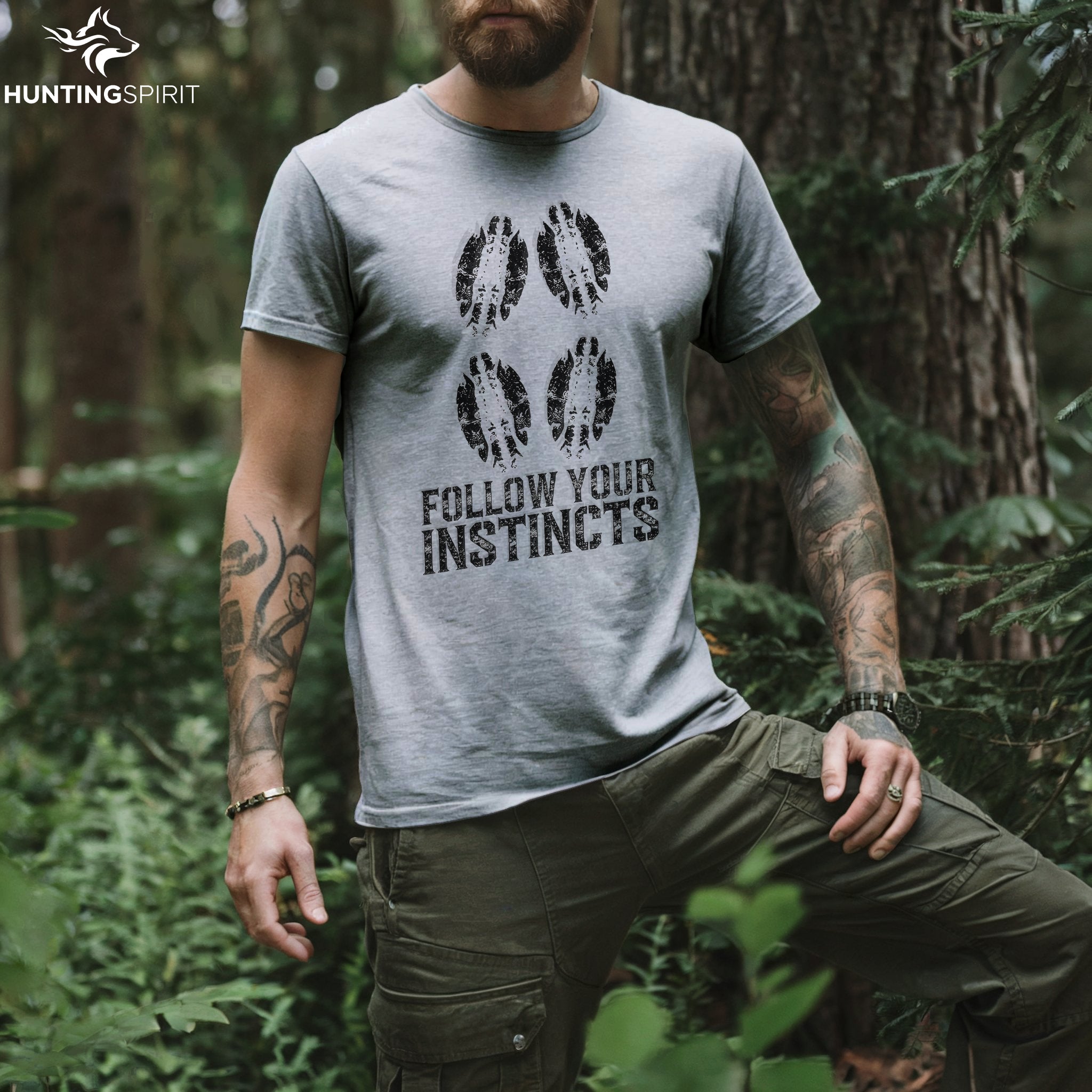 Follow Instincts Tracks T-Shirt - Graphic Tee