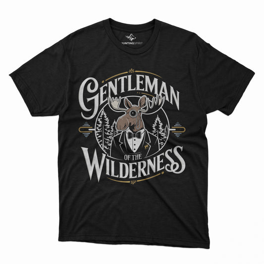 Men's "Gentleman of the Wilderness" Tee | Hunting Spirit Funny Moose