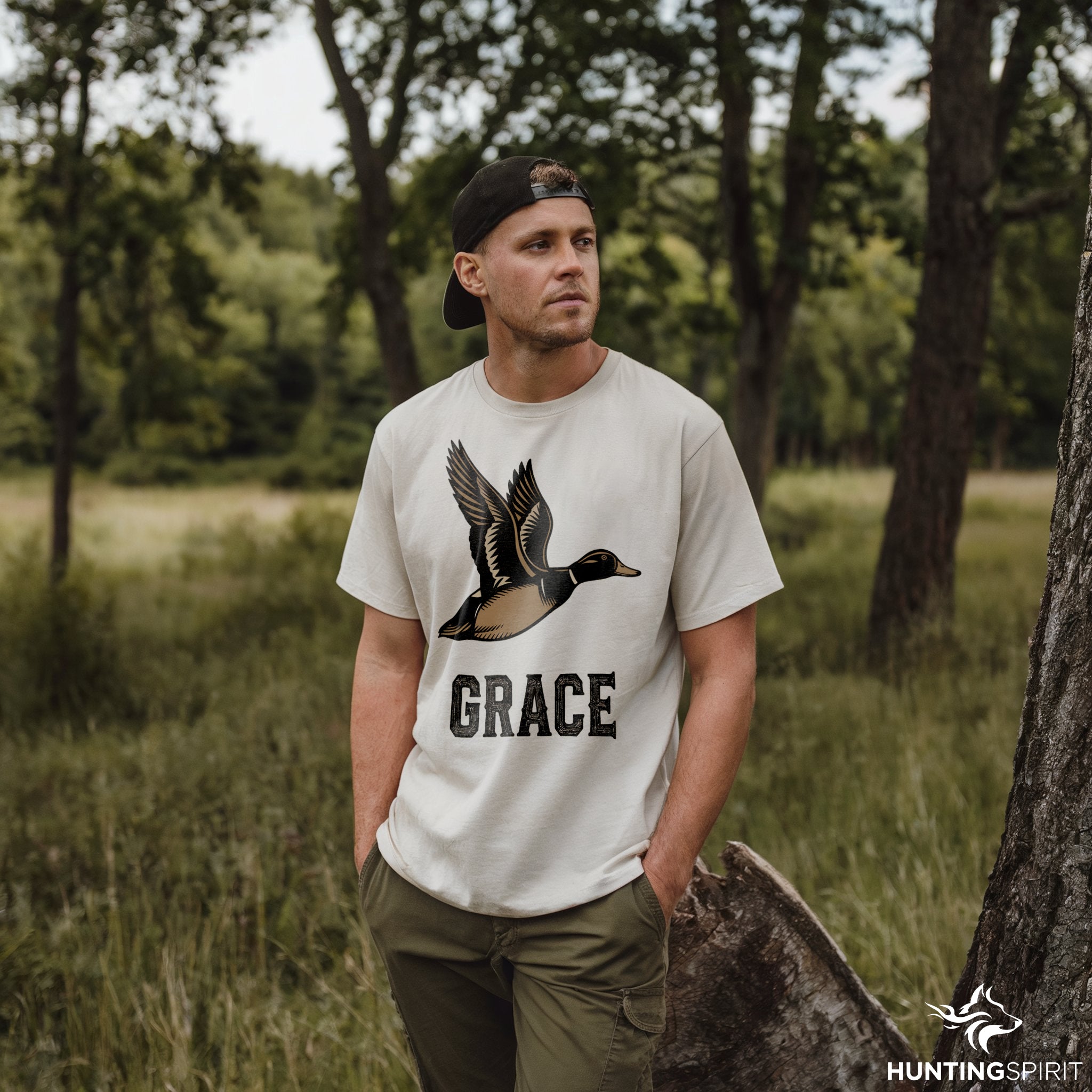 Grace Duck T-Shirt - Minimalist Wildlife Tee