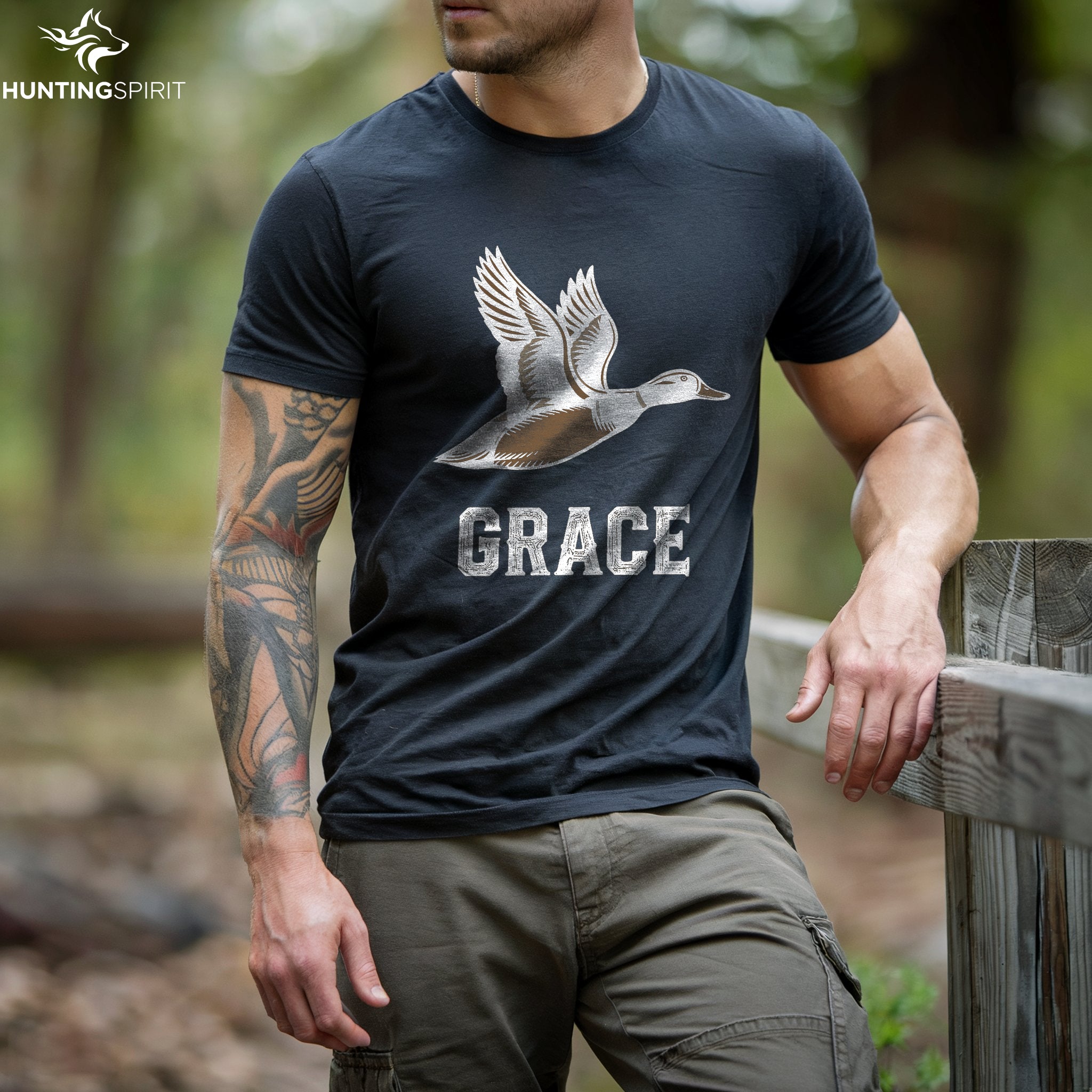 Grace Duck T-Shirt - Minimalist Wildlife Tee