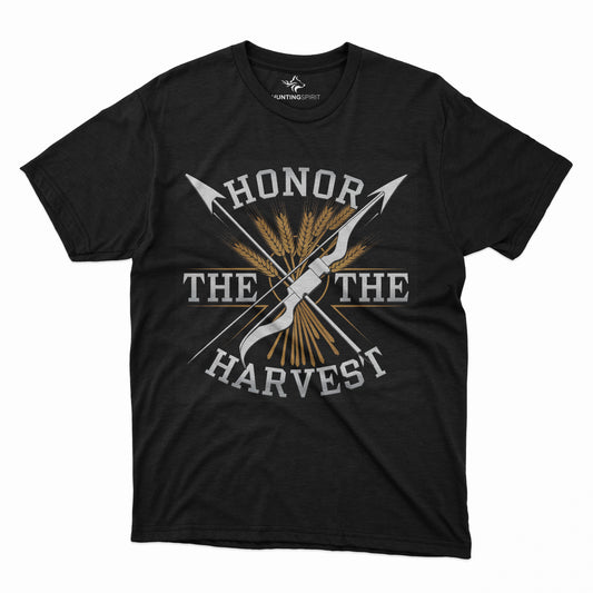 Honor the Harvest Bow T-Shirt - Wheat and Arrow Design