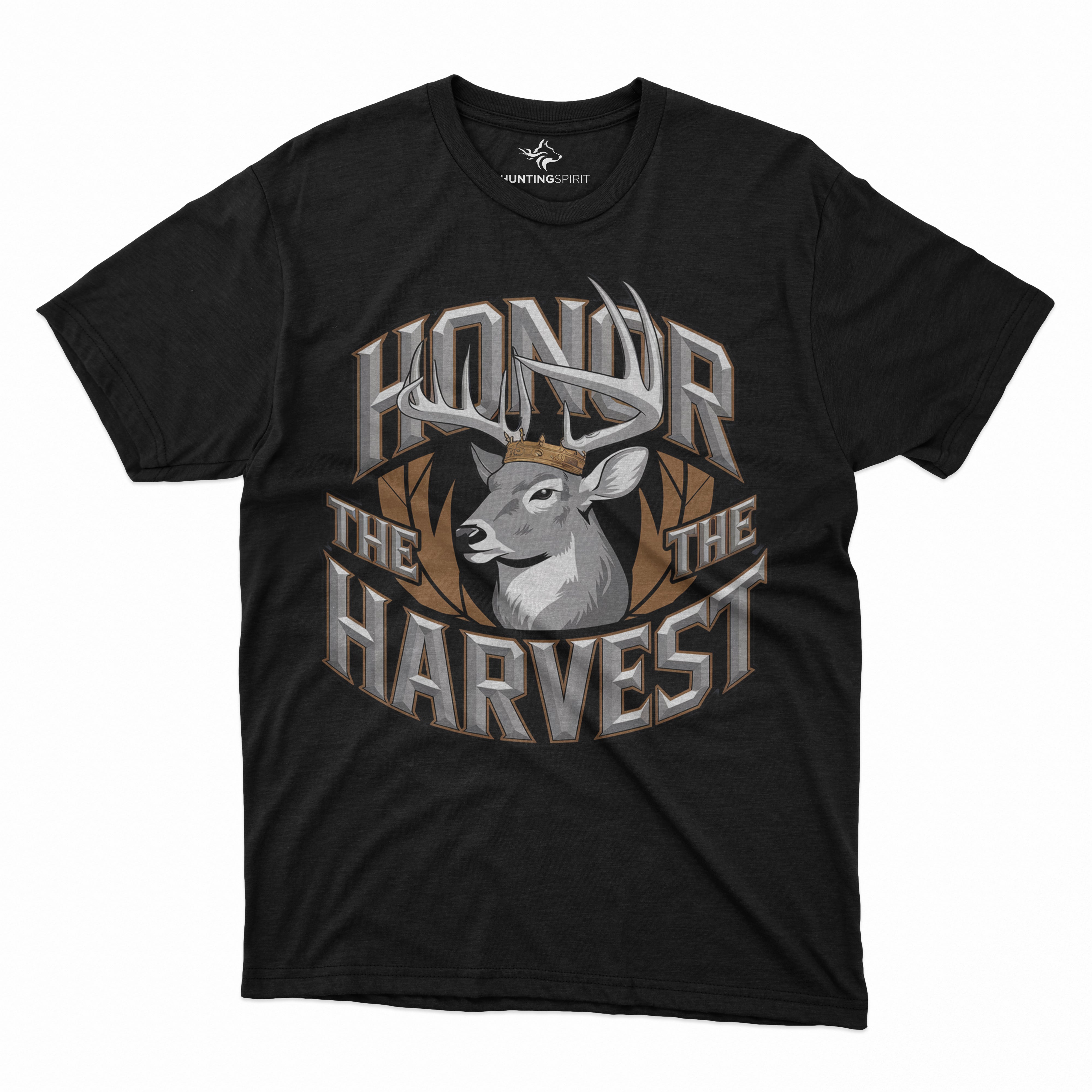 Honor the Harvest T-Shirt - Regal Deer Design