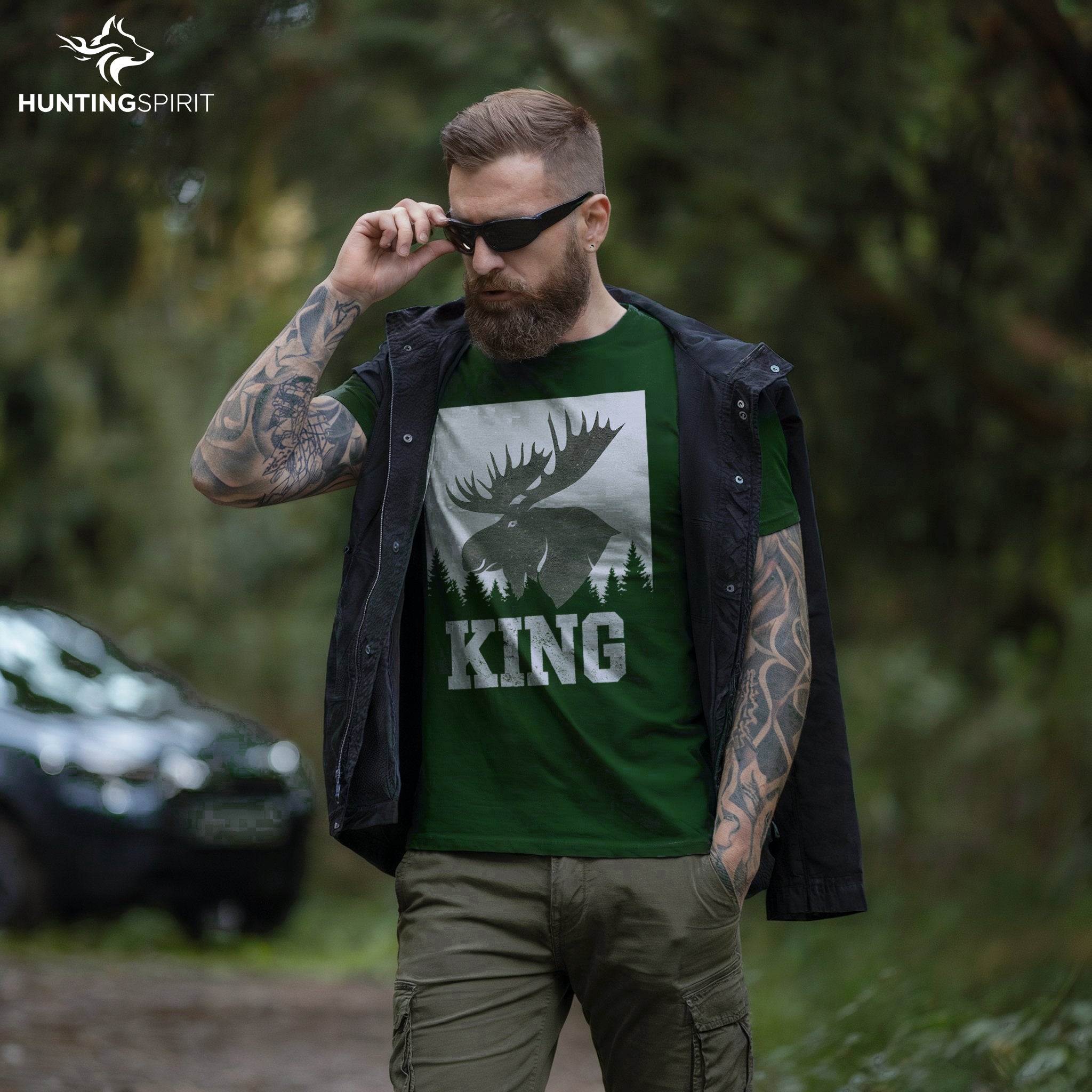 King Moose T-Shirt - Minimalist Wildlife Tee