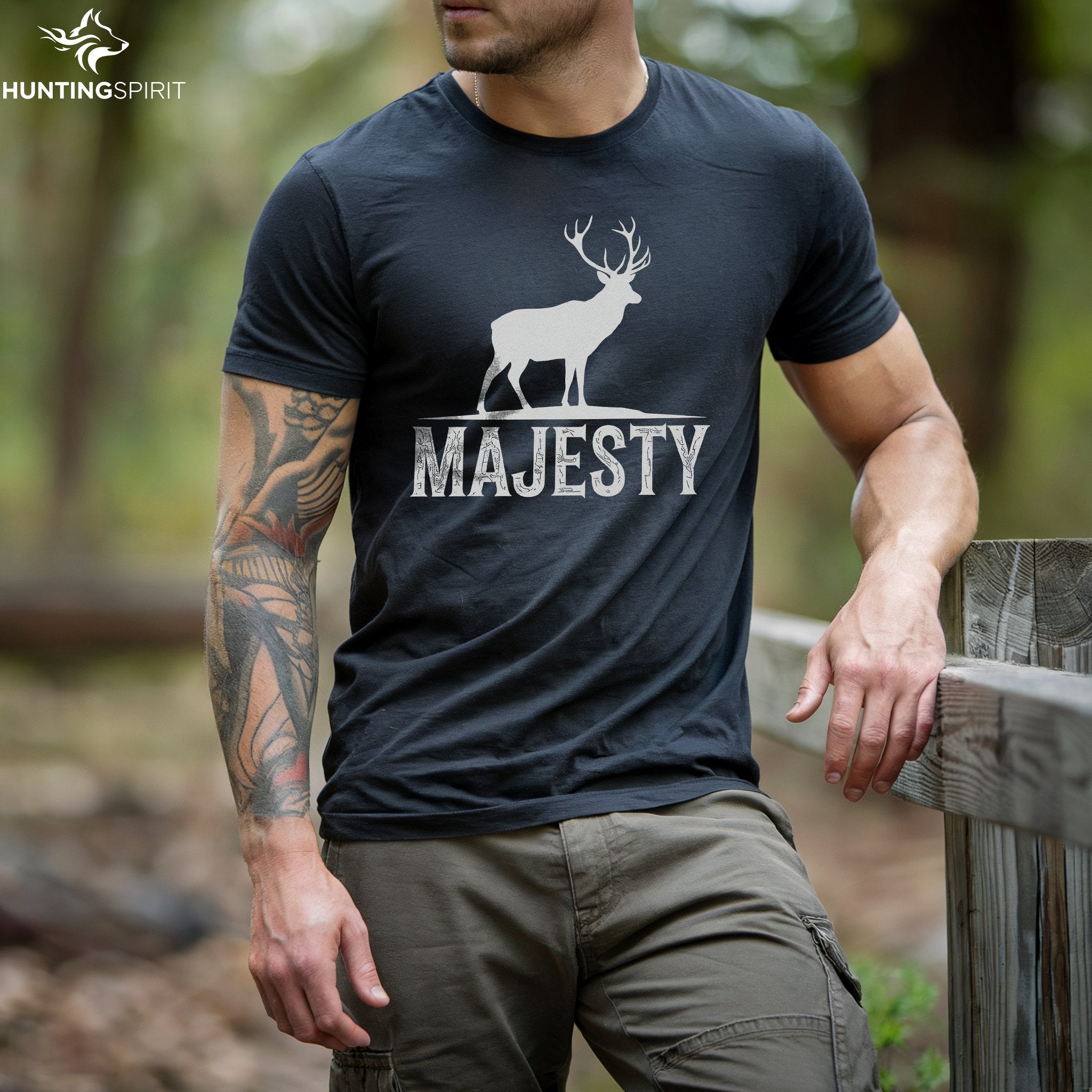 Majesty Stag T-Shirt - Minimalist Wildlife Tee