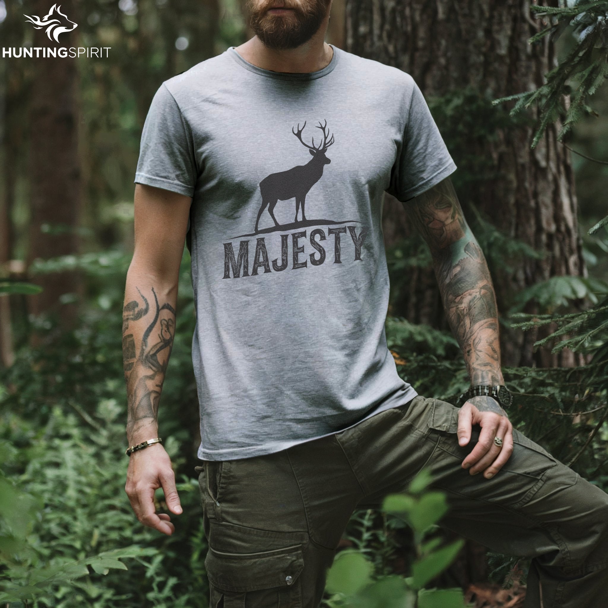 Majesty Stag T-Shirt - Minimalist Wildlife Tee