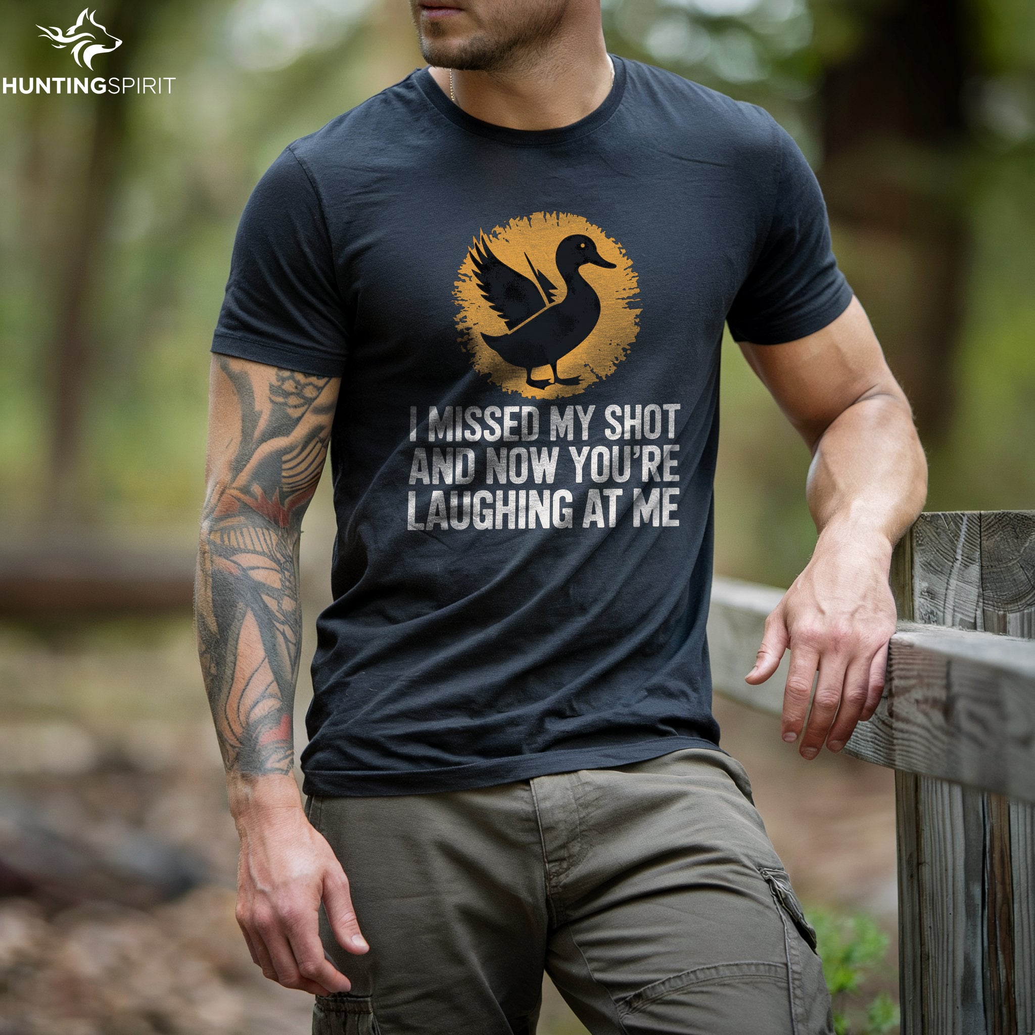 Missed Shot Duck T-Shirt - Humorous Tee