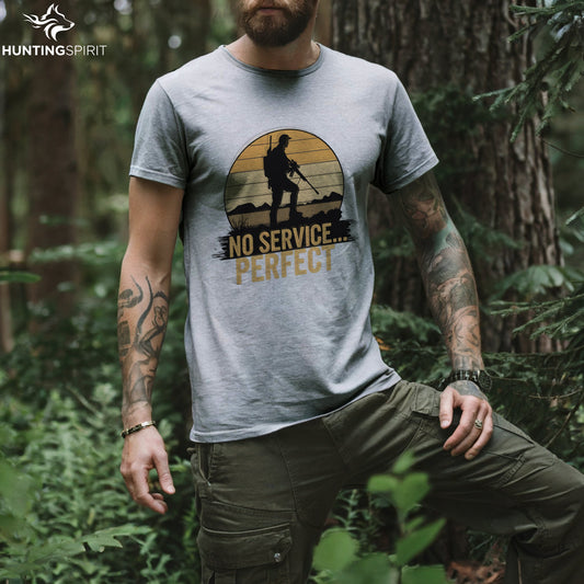 No Service Hunter T-Shirt - Humorous Tee