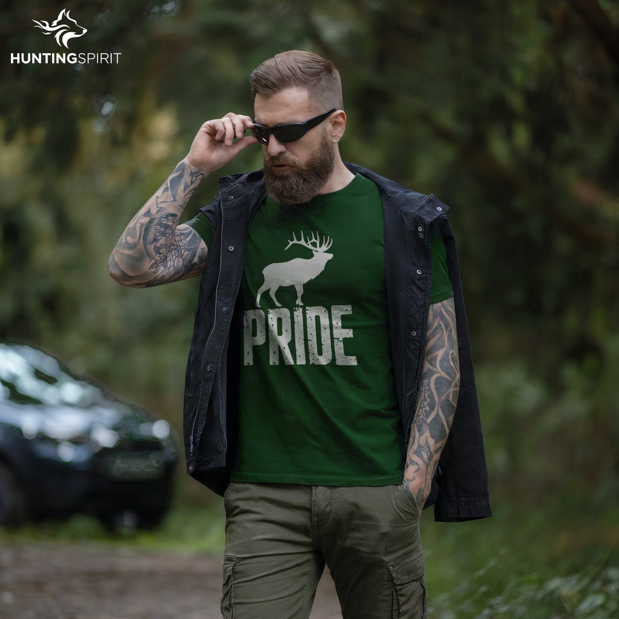 Pride Elk T-Shirt - Minimalist Wildlife Tee