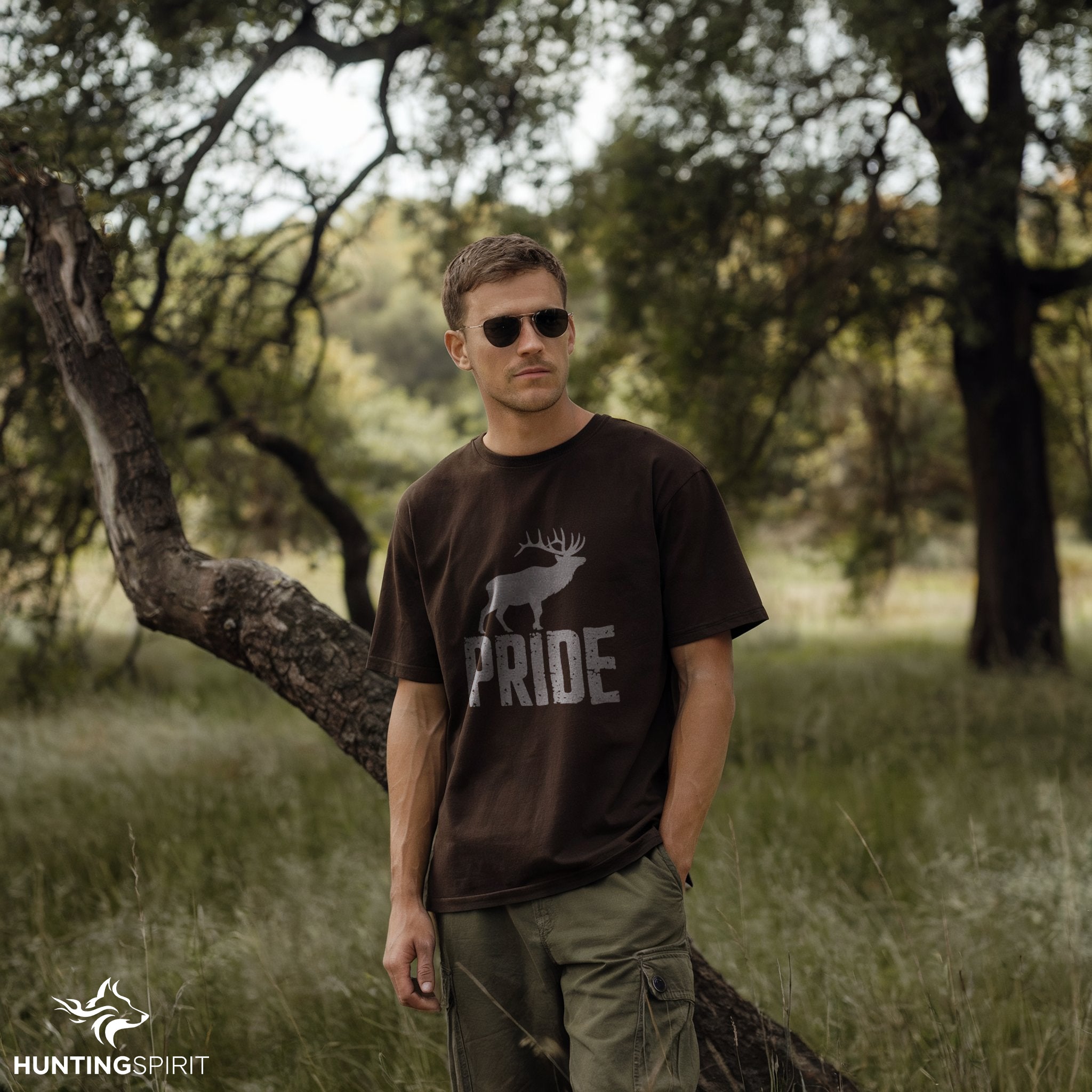 Pride Elk T-Shirt - Minimalist Wildlife Tee