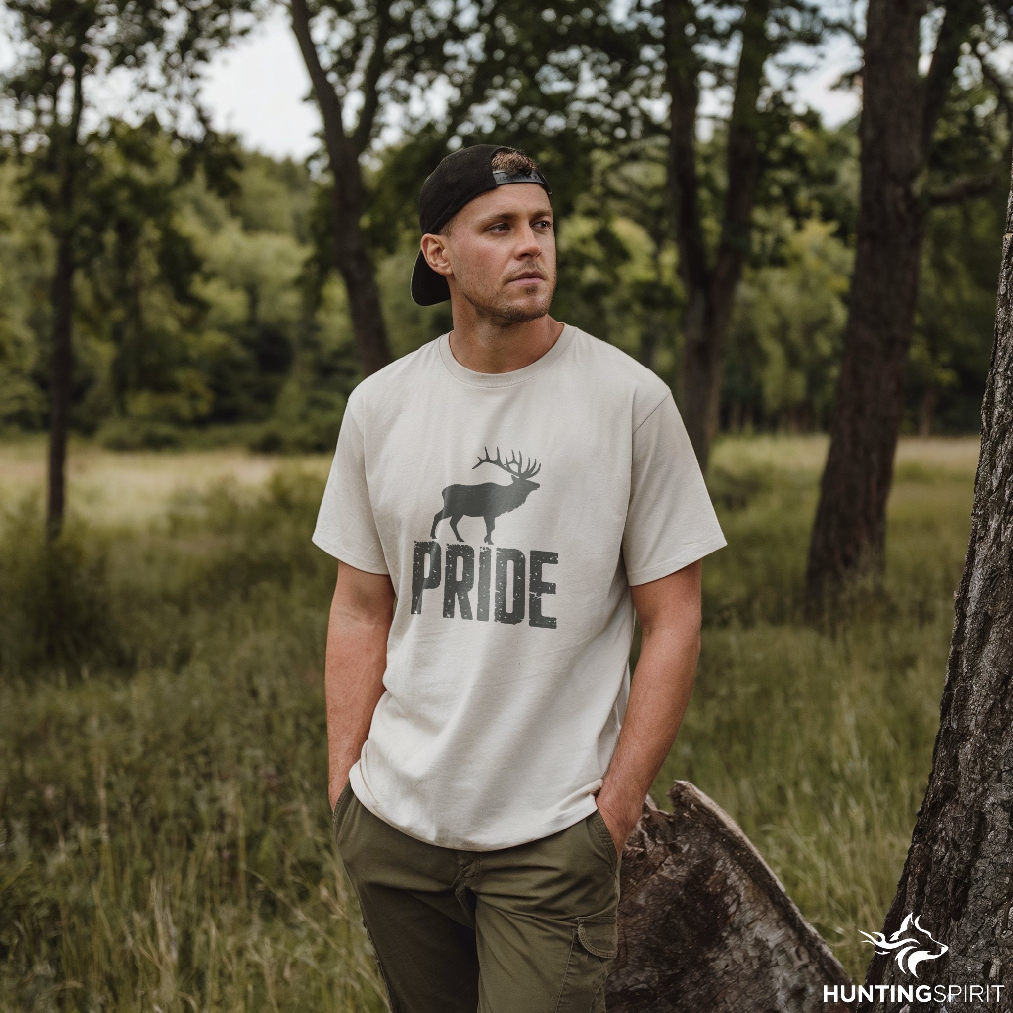 Pride Elk T-Shirt - Minimalist Wildlife Tee