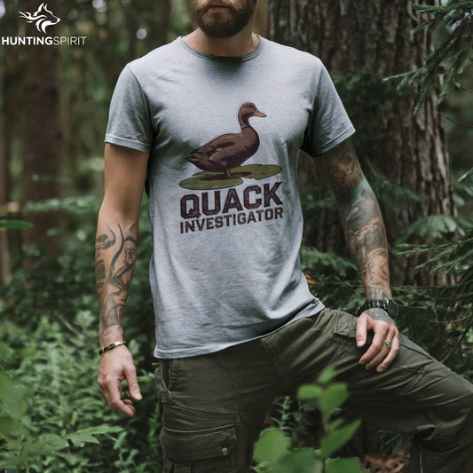 Quack Investigator Duck T-Shirt - Humorous Tee