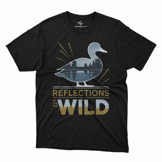 Reflections of the Wild Graphic T-Shirt - Nature Duck Design