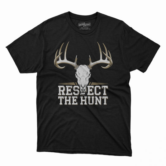 Hunting Spirit "Respect the Hunt" T-Shirt - Antler Skull Graphic