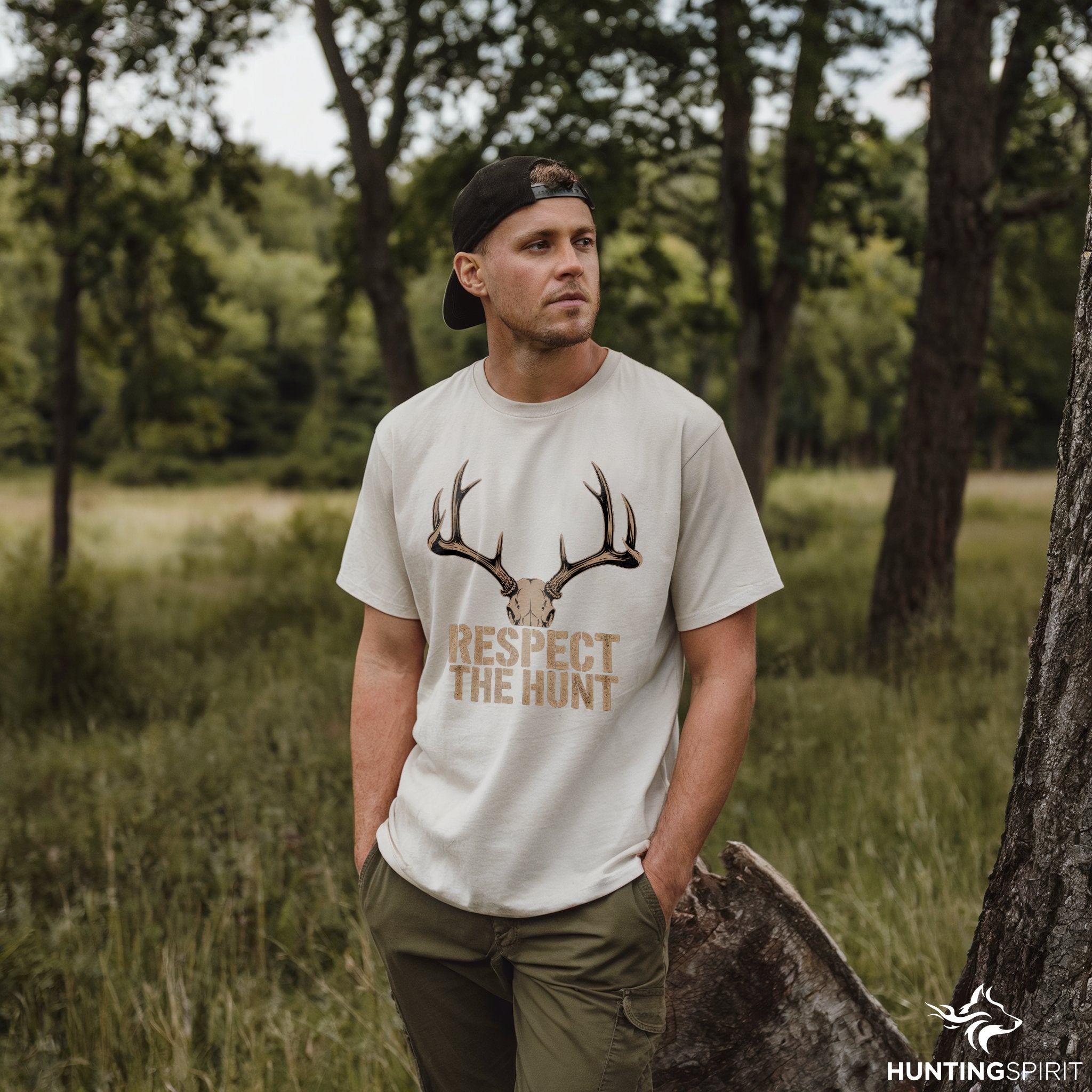 Respect the Hunt Antler T-Shirt - Graphic Tee