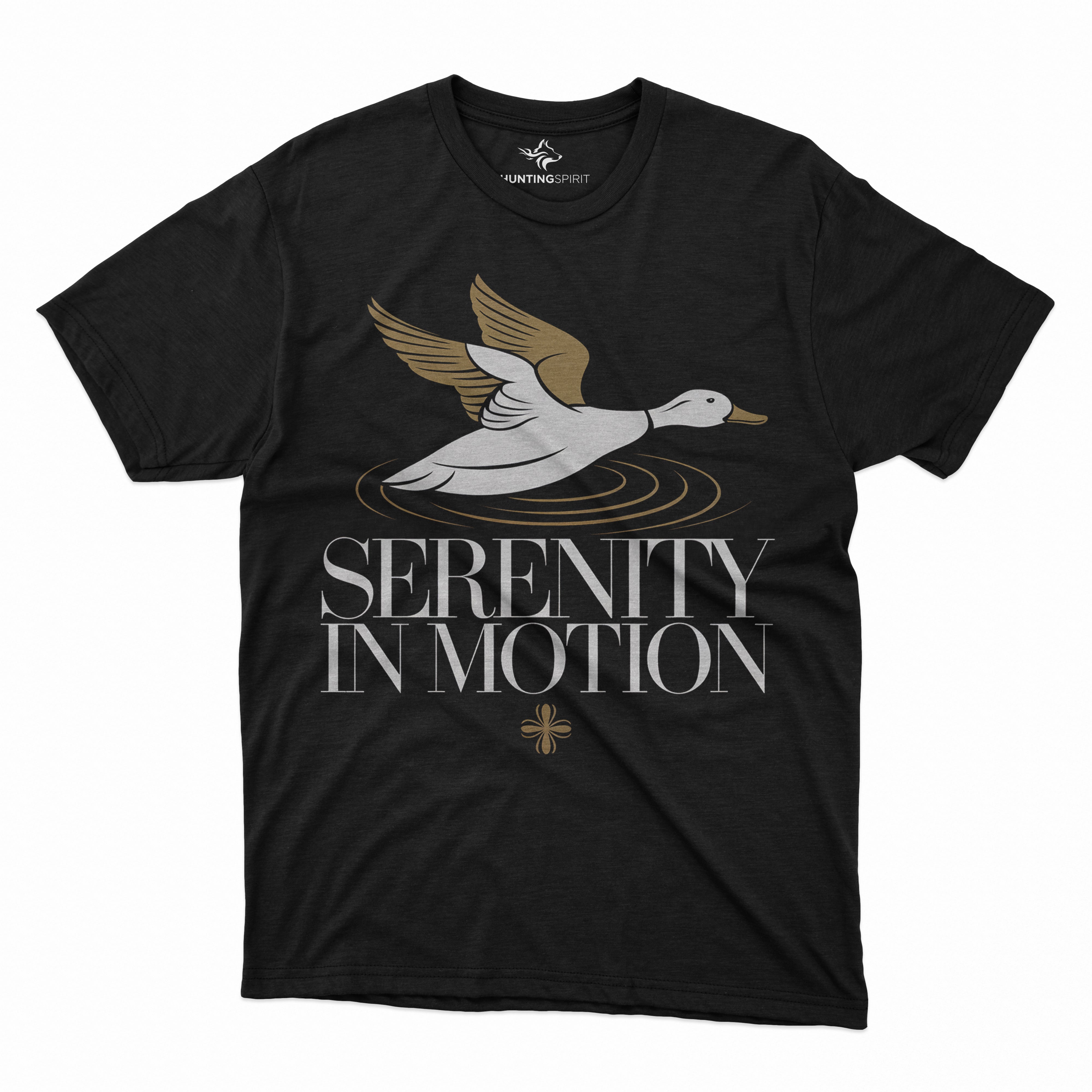 Serenity in Motion T-Shirt - Graceful Duck Artwork