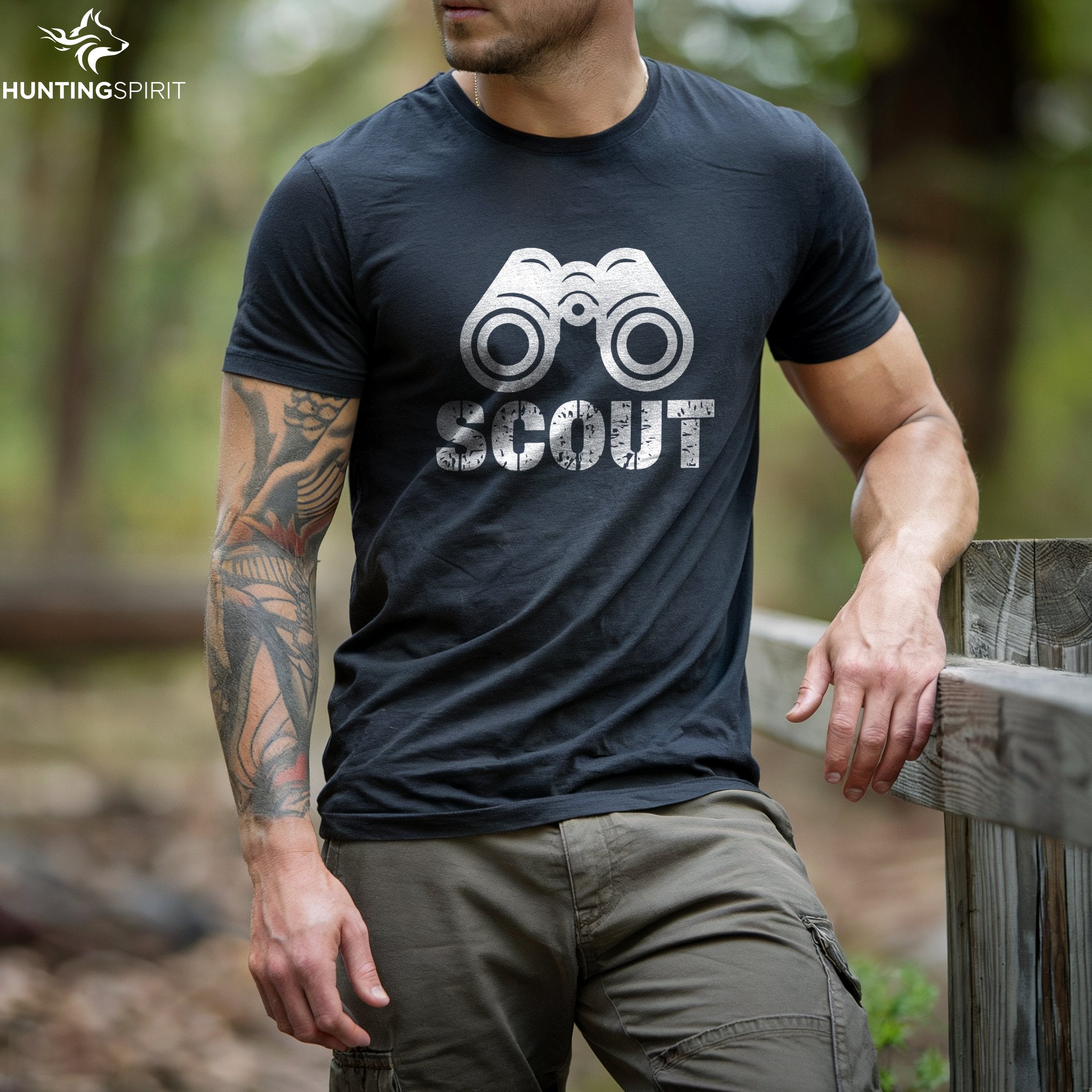 Scout Binoculars T-Shirt - Hunting Gear Tee