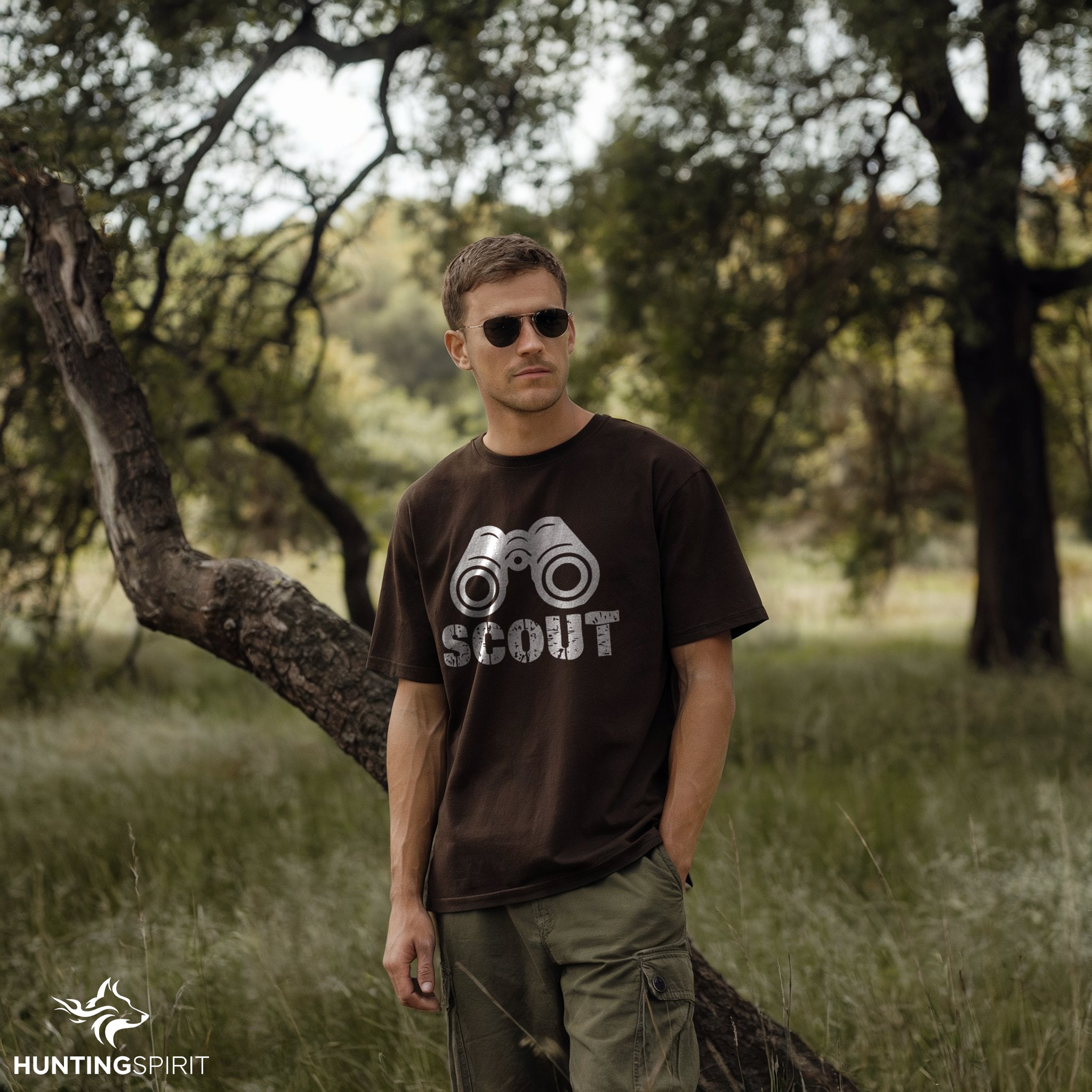 Scout Binoculars T-Shirt - Hunting Gear Tee