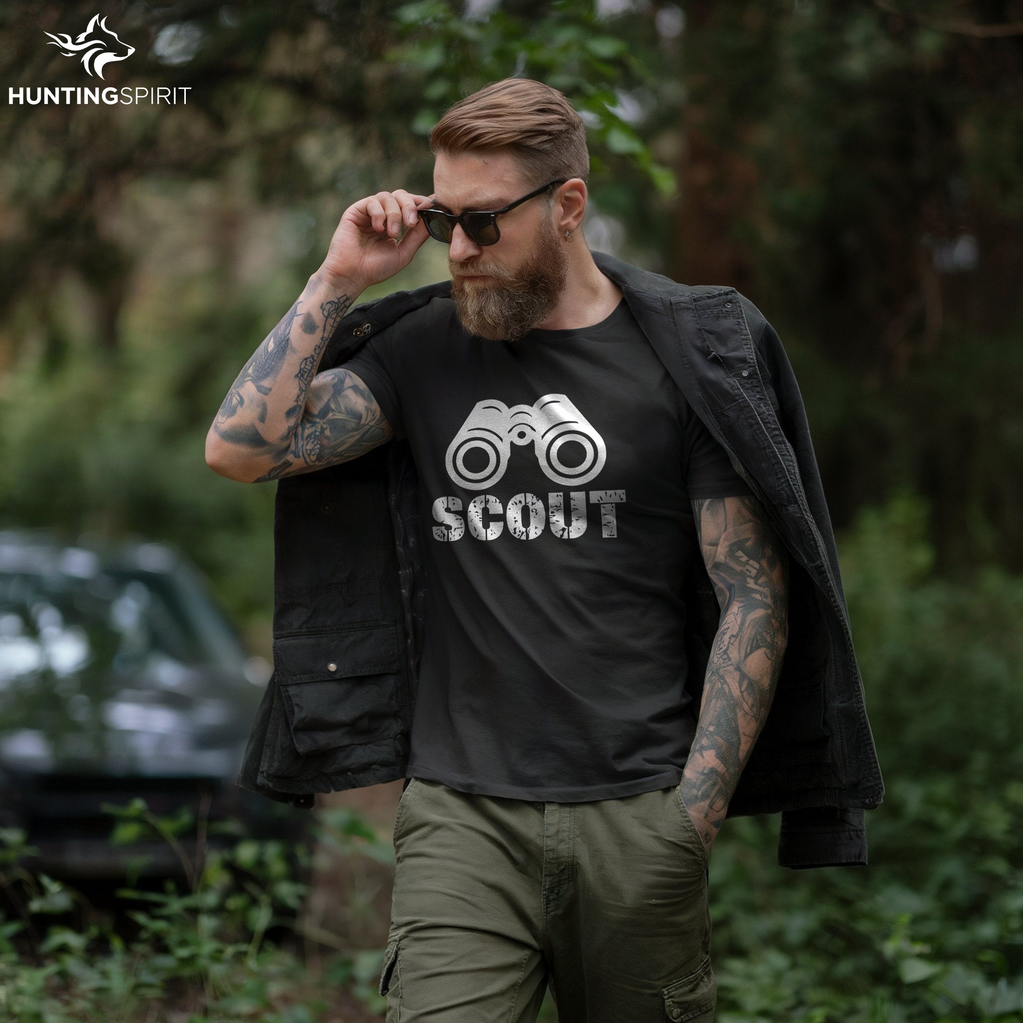 Scout Binoculars T-Shirt - Hunting Gear Tee