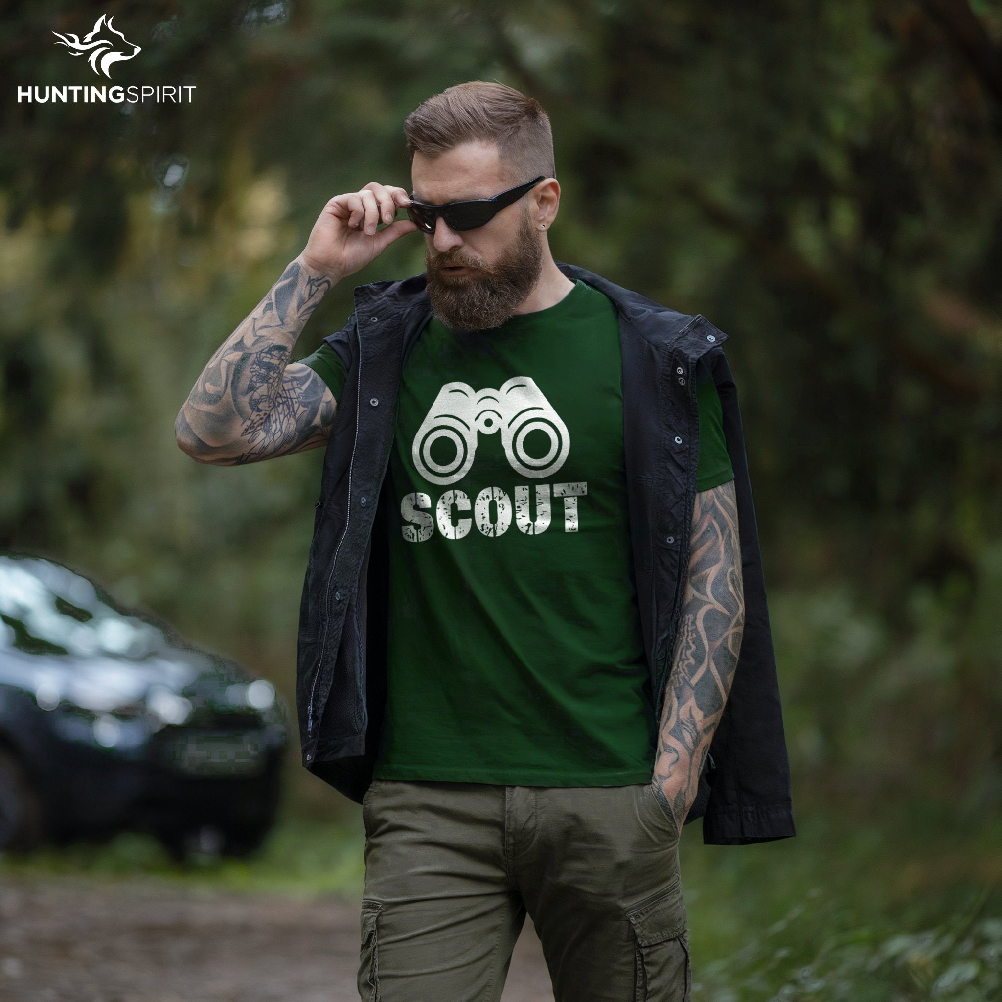 Scout Binoculars T-Shirt - Hunting Gear Tee