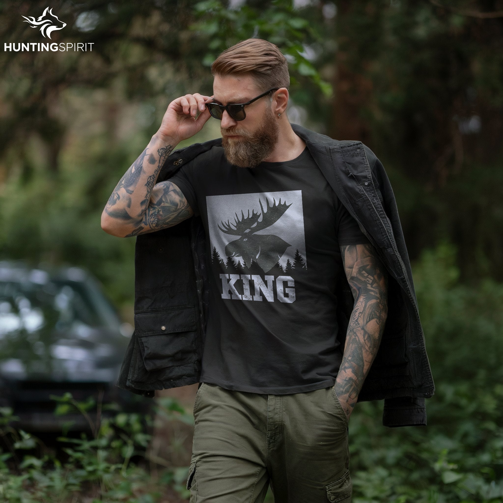 King Moose T-Shirt - Minimalist Wildlife Tee