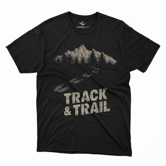 Track & Trail T-Shirt - Mountain-Inspired Design for Adventurous Hunters