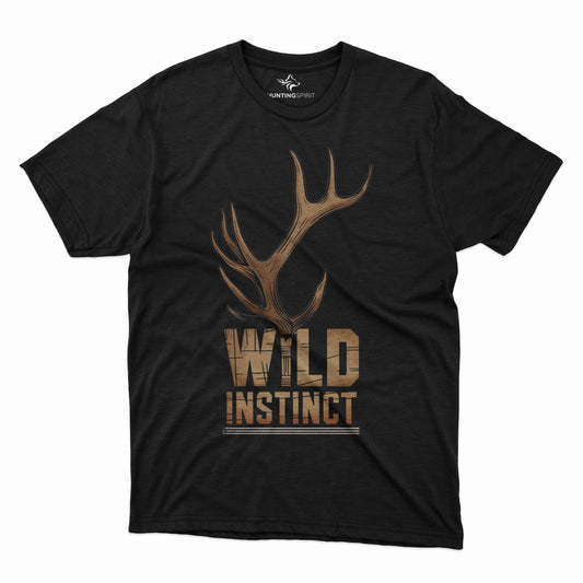 Wild Instinct T-Shirt - Antler Graphic Artwork