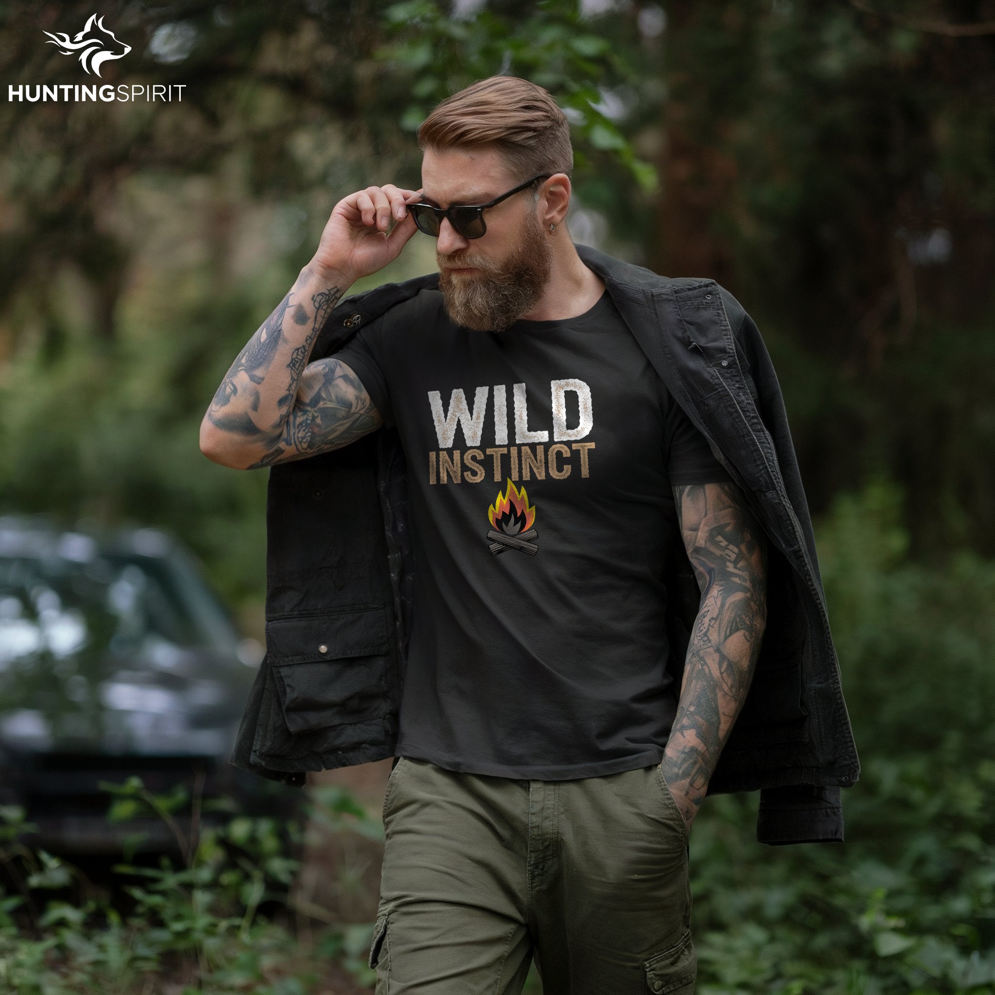 Wild Instinct Campfire T-Shirt - Graphic Tee