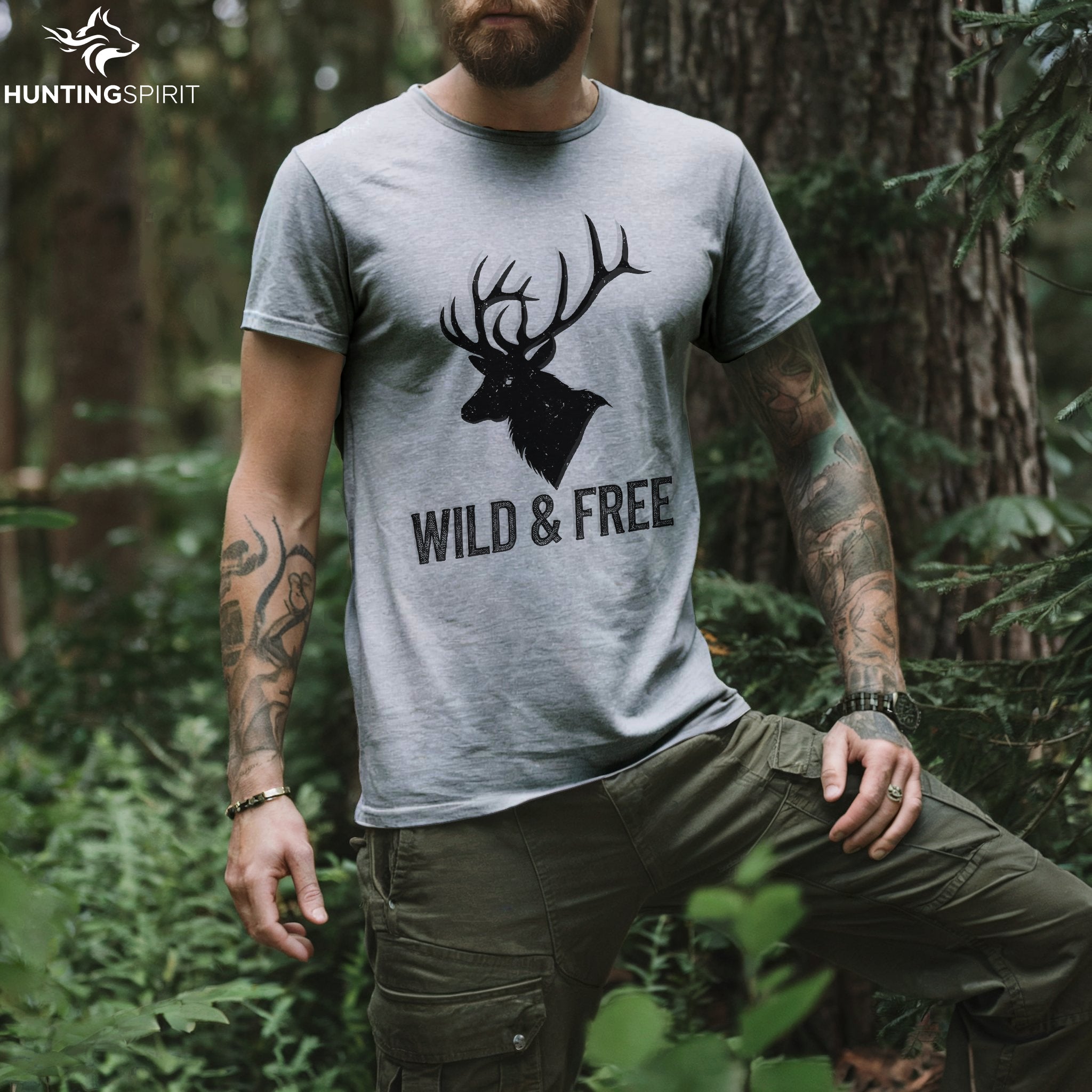 Wild & Free Stag T-Shirt - Graphic Tee