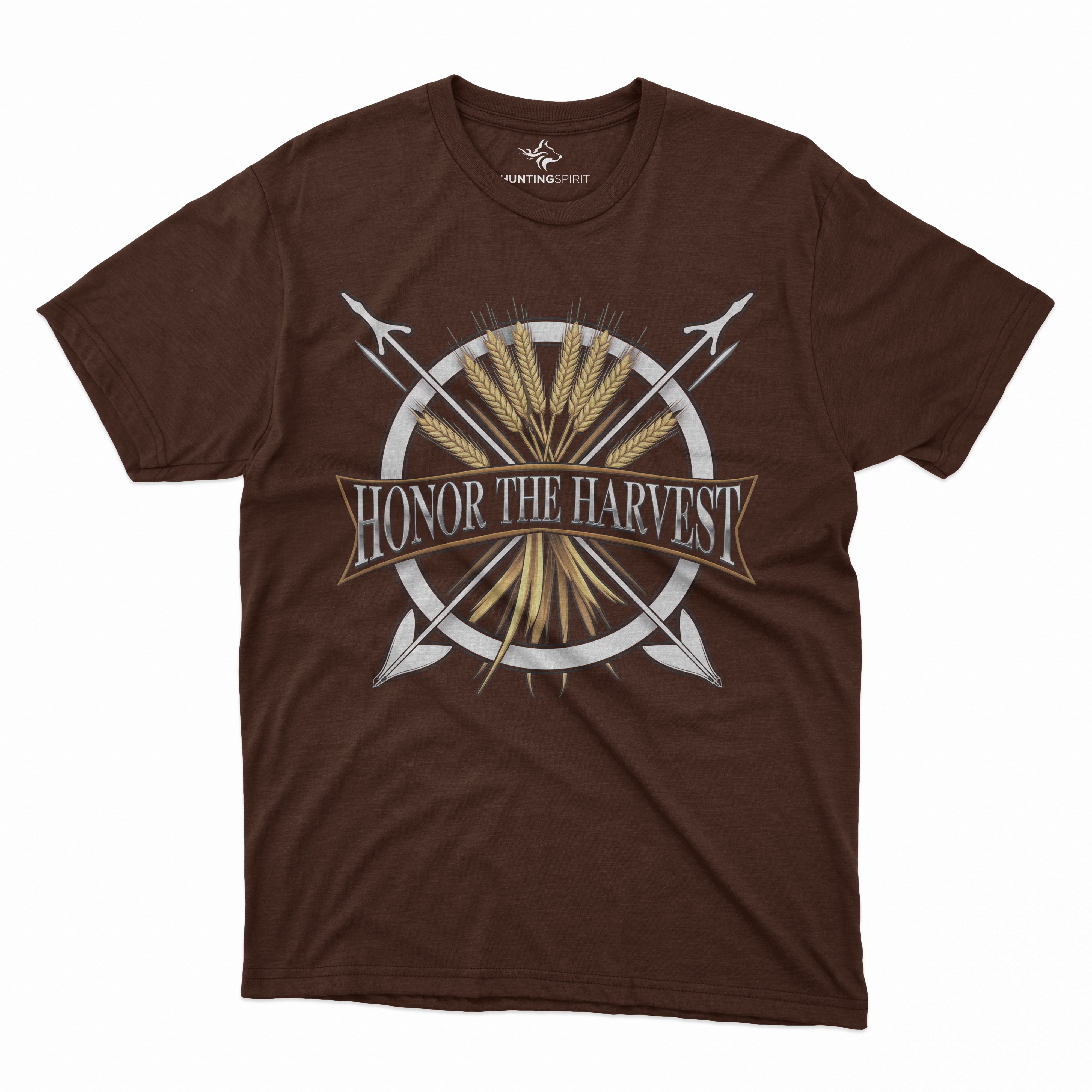 Honor the Harvest T-Shirt - Wheat and Arrow Design