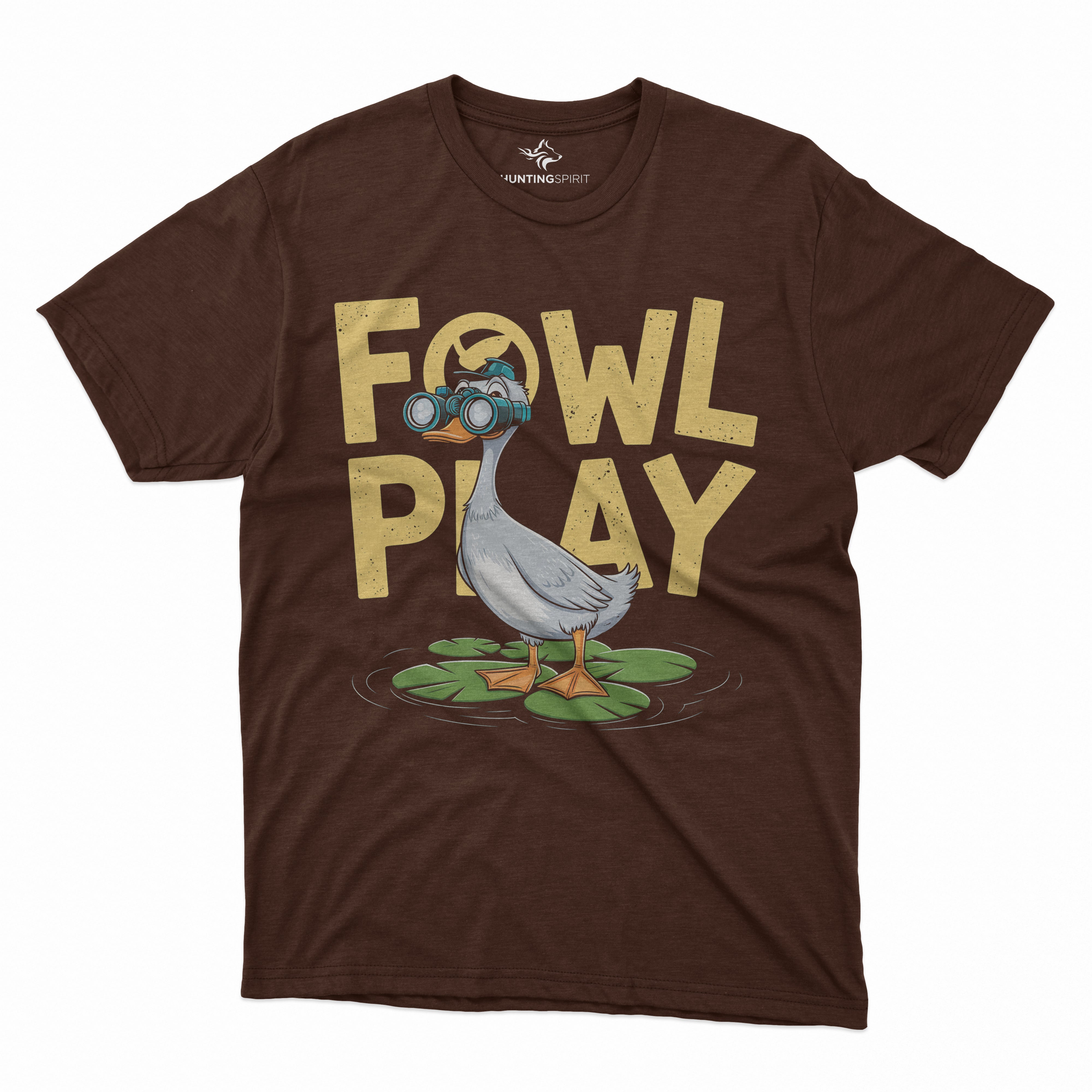 Fowl Play T-Shirt - Fun Binocular Duck Design