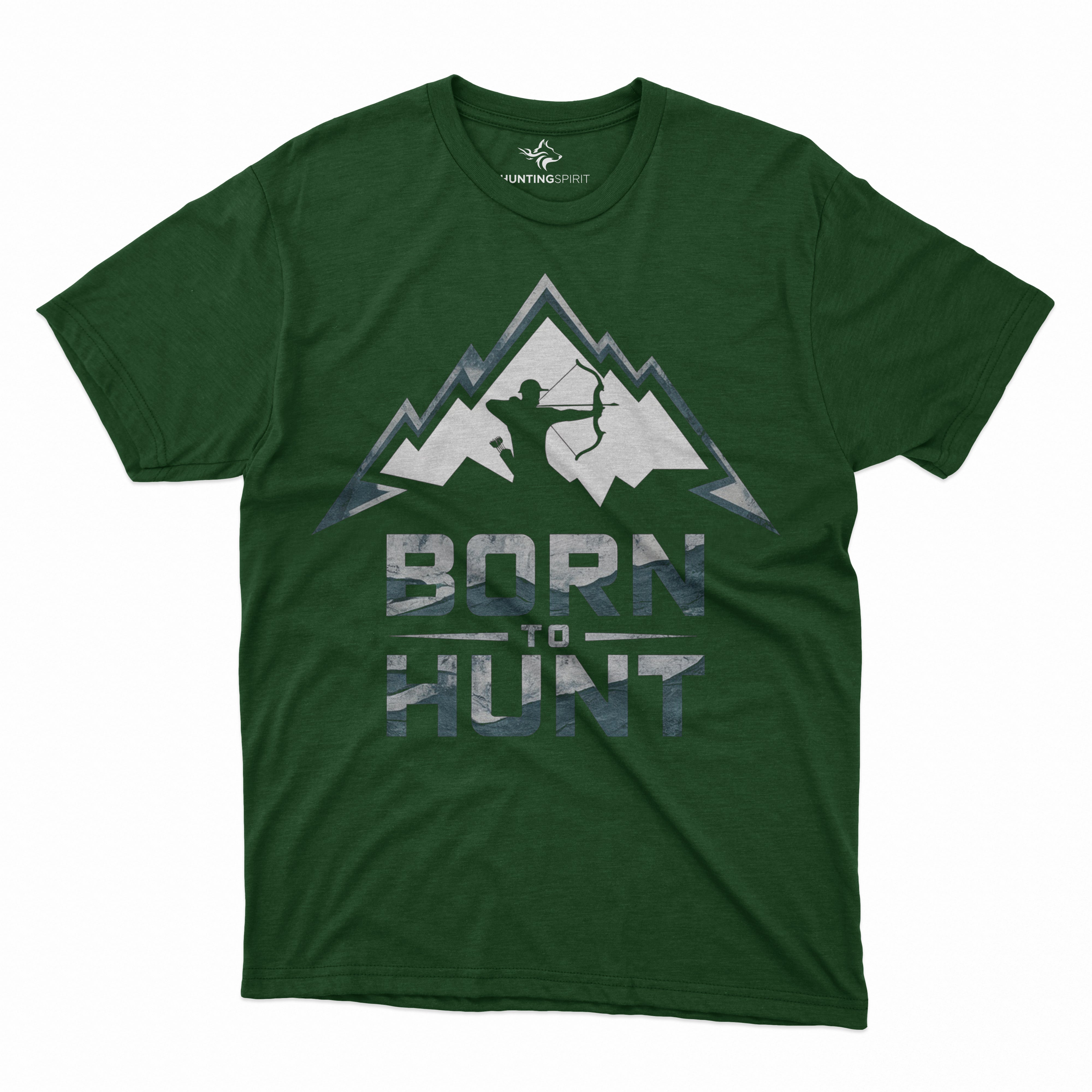 Born to Hunt Archery T-Shirt - Mountain Adventure Design