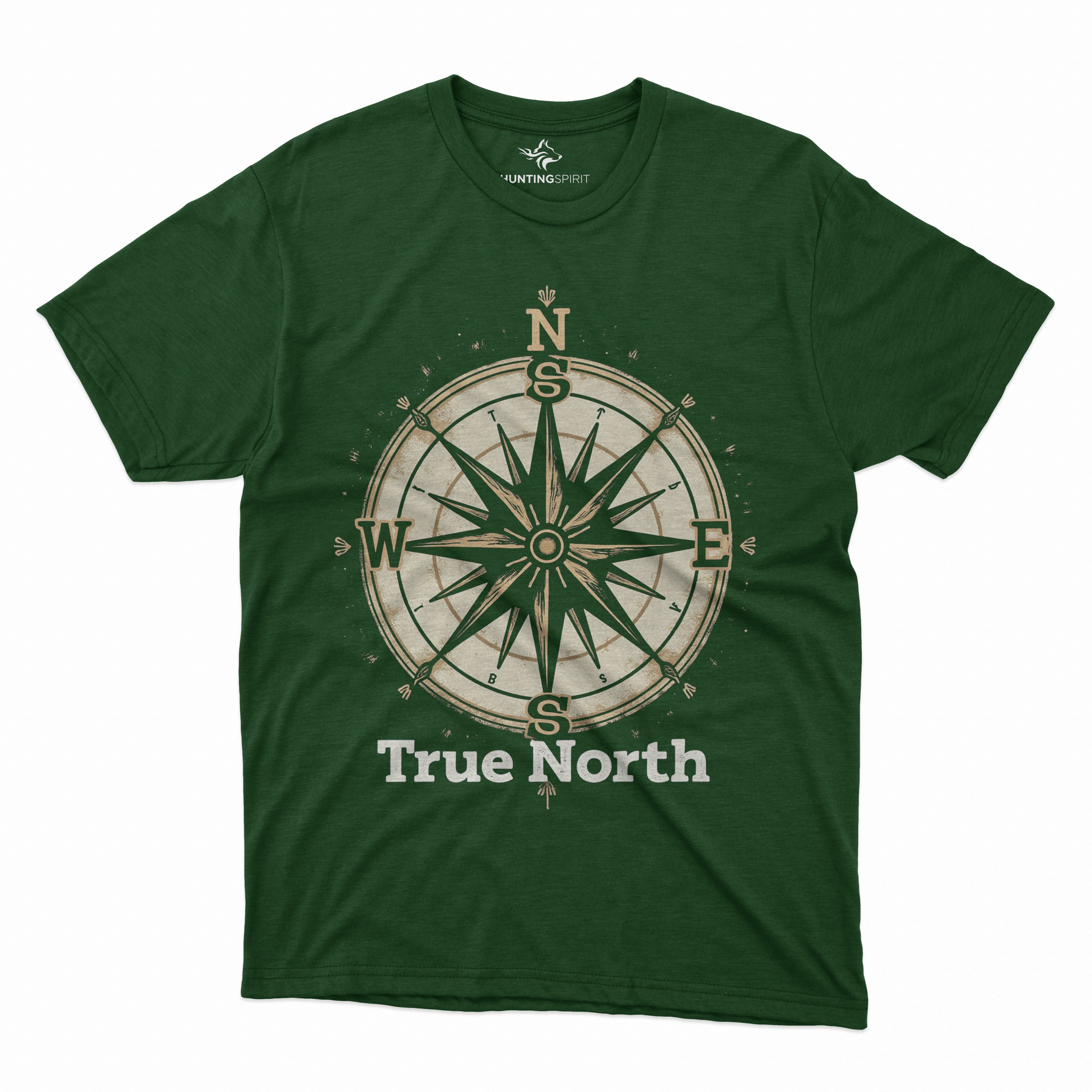 True North Compass T-Shirt - Adventure Navigation Design