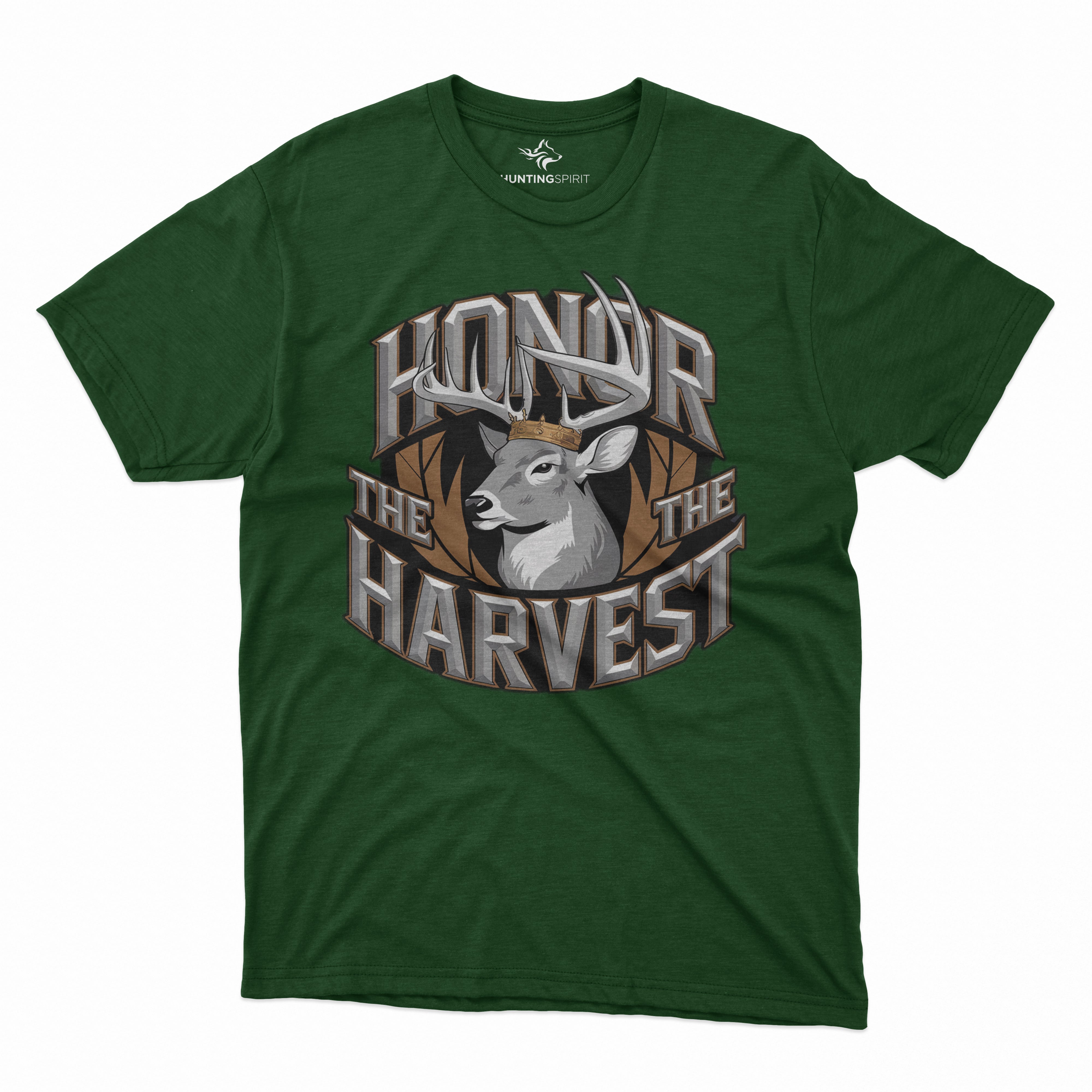 Honor the Harvest T-Shirt - Regal Deer Design