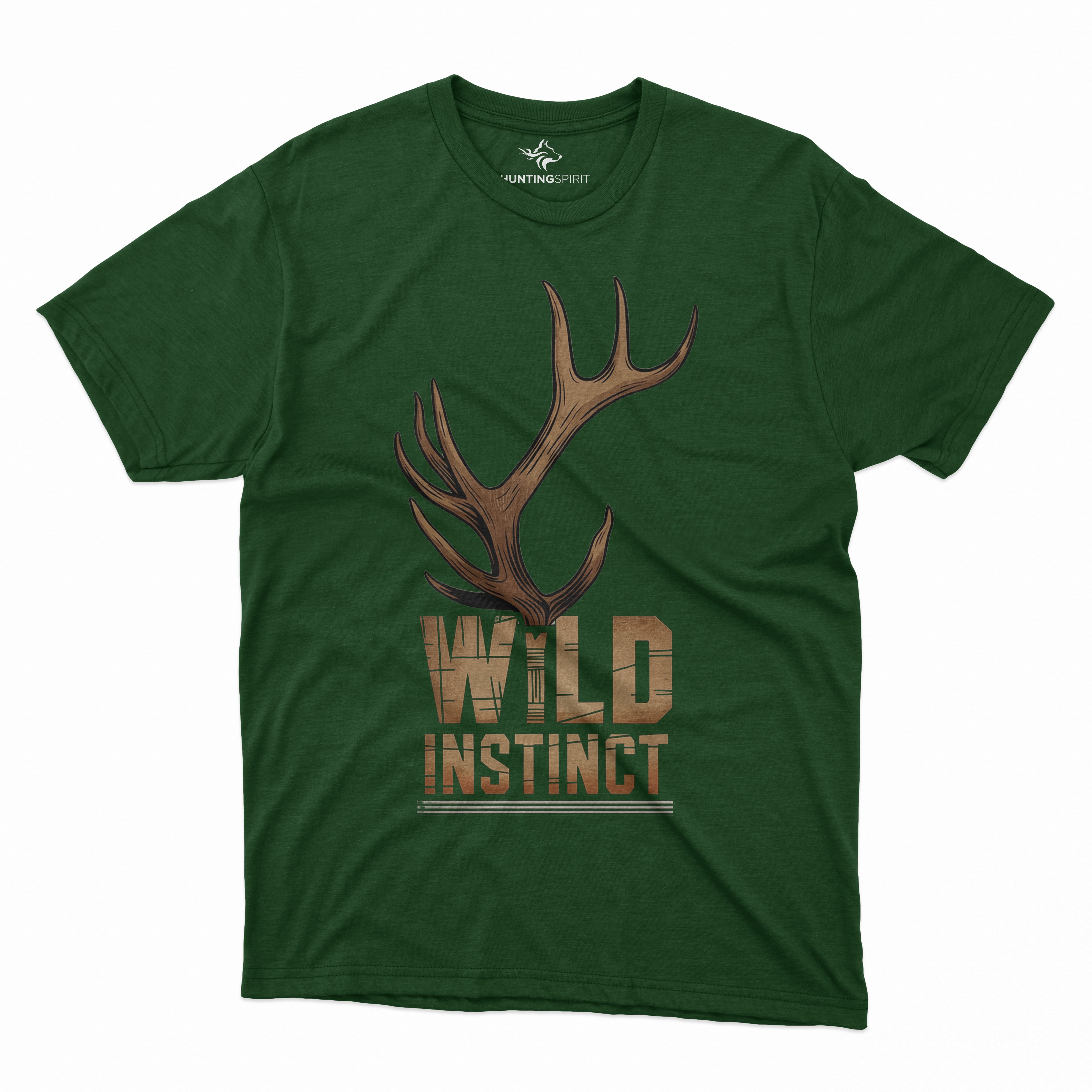 Wild Instinct T-Shirt - Antler Graphic Artwork