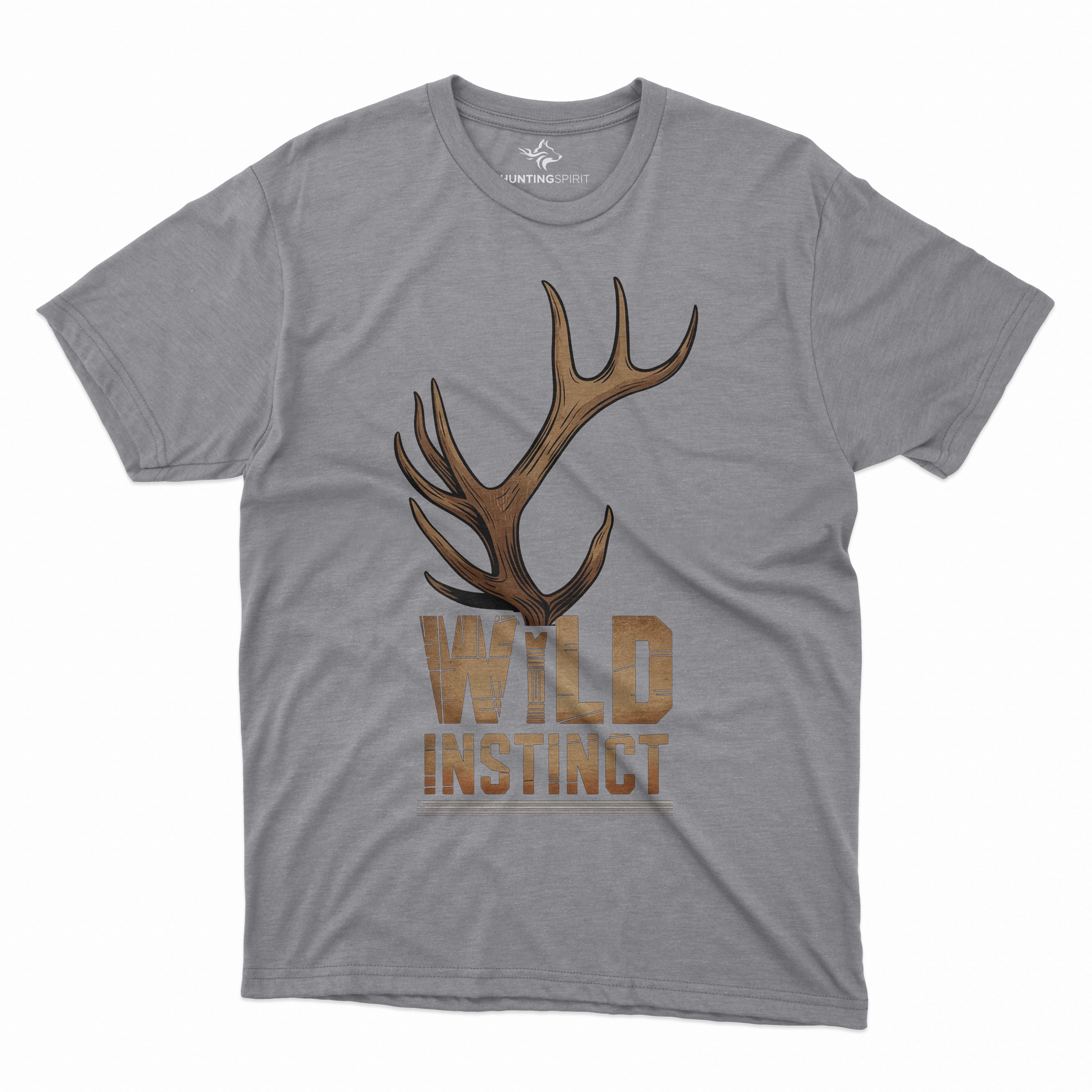 Wild Instinct T-Shirt - Antler Graphic Artwork